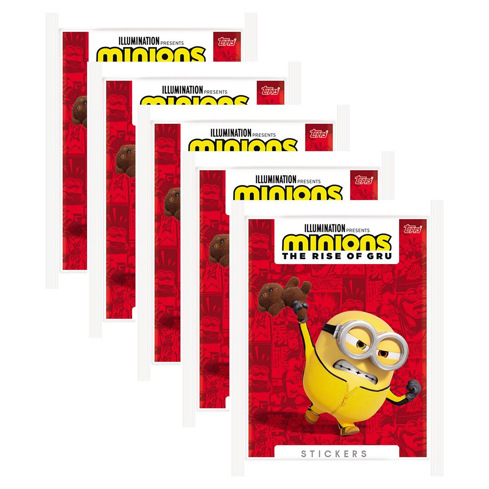 Minions Sammelkarte Minions - Auf der Suche nach dem Mini-Boss - Sammelsticker - 5 Tüten