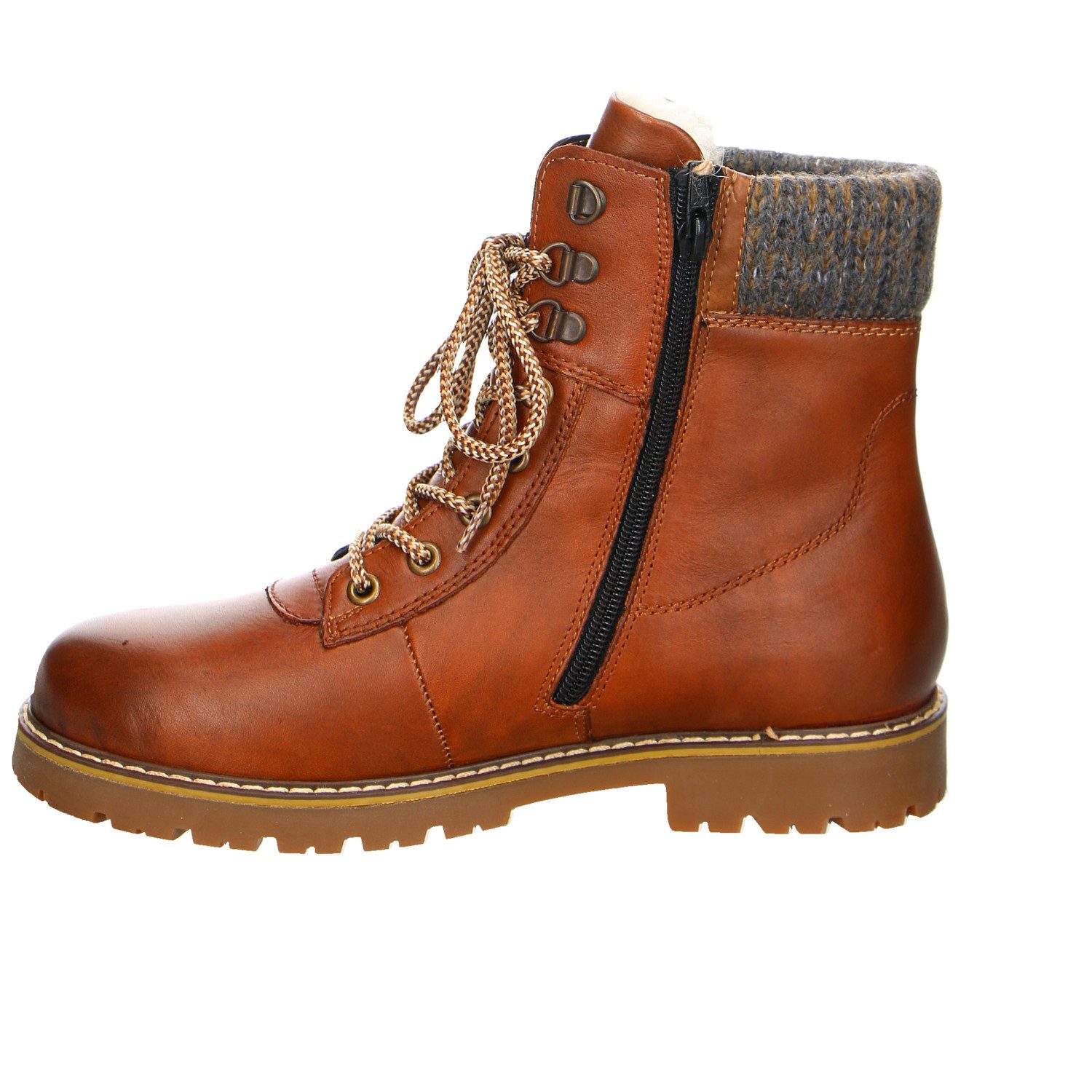 Remonte Remonte Leder Schnürstiefelette braun Stiefelette