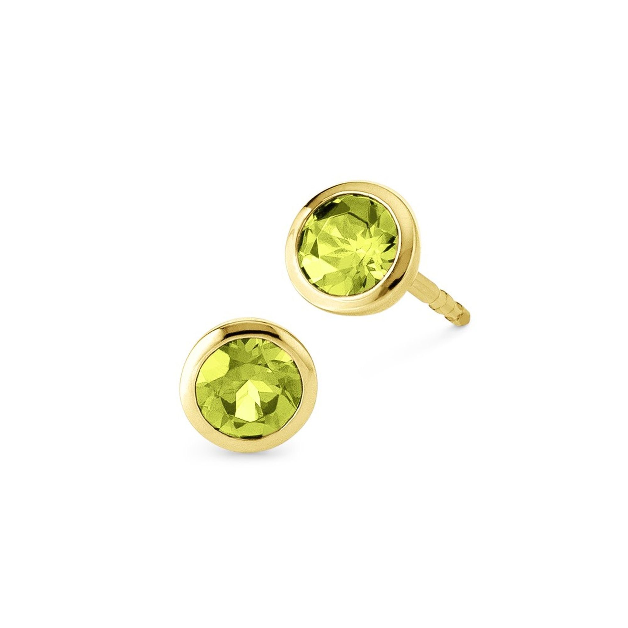 Orolino Paar Ohrstecker 585/- Gelbgold Peridot