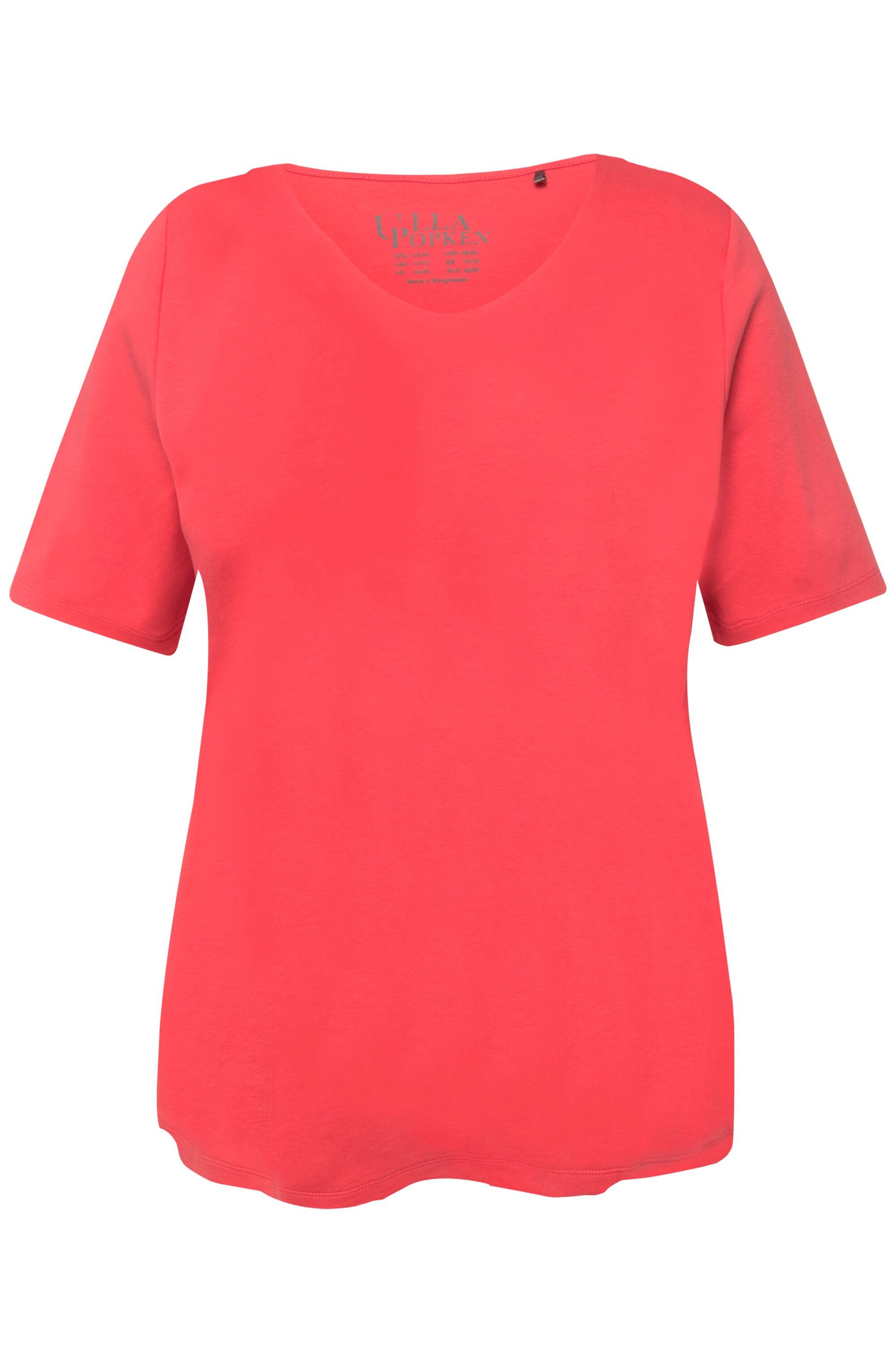 Ulla Popken T-Shirt Shirt doppellagige Vorderseite günstig online kaufen
