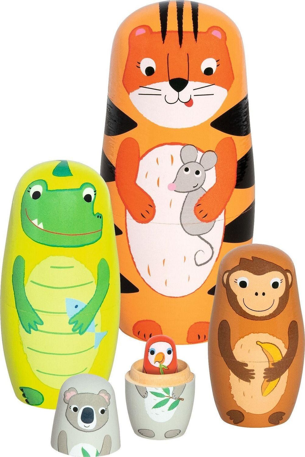 Gollnest & Kiesel Spiel Matroschka Puppen, Tiger Tavi und seine Freunde