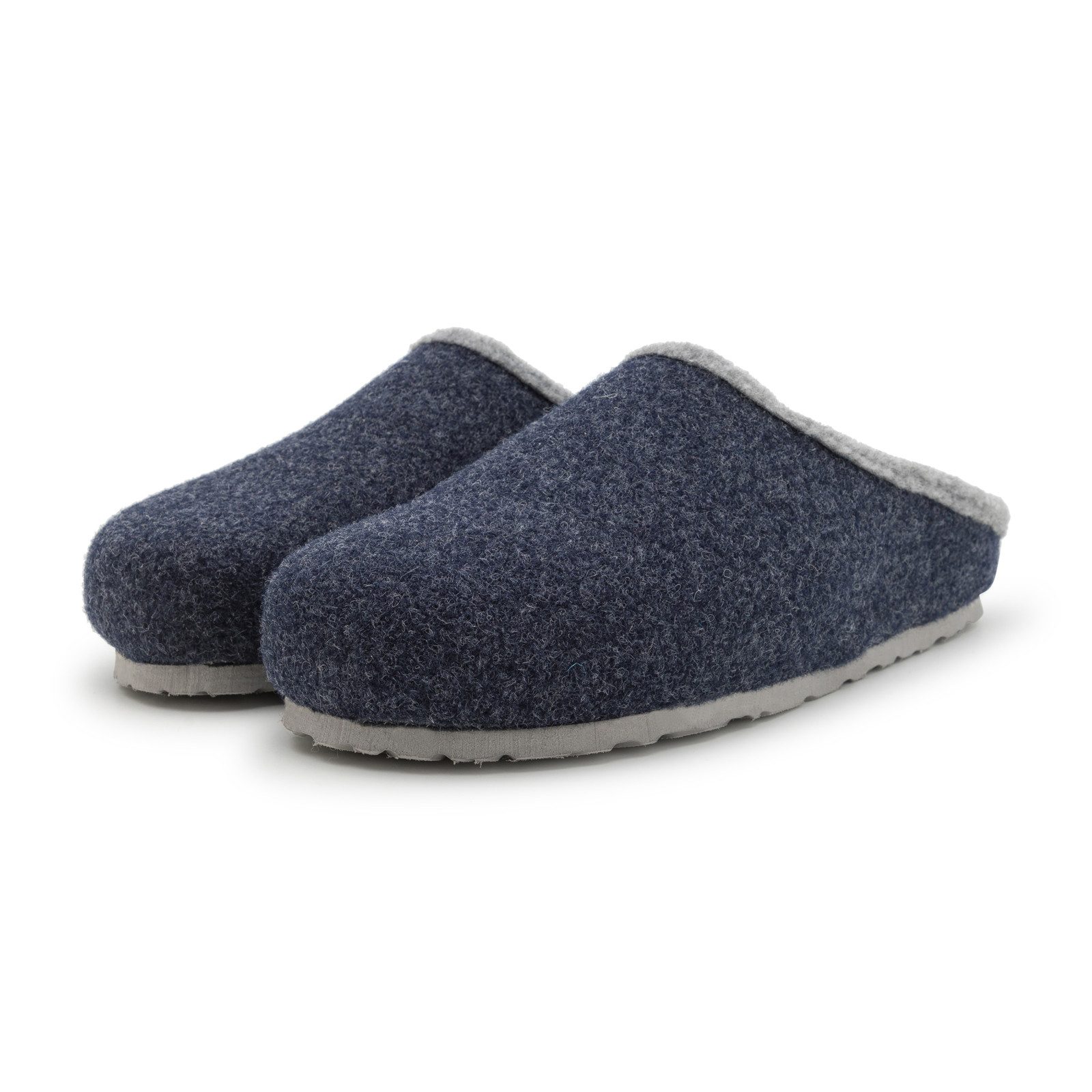 Filzclogs mit Fußbett Filzhausschuhe Herren Damen Filz Clog Pantoffel Hausschuh