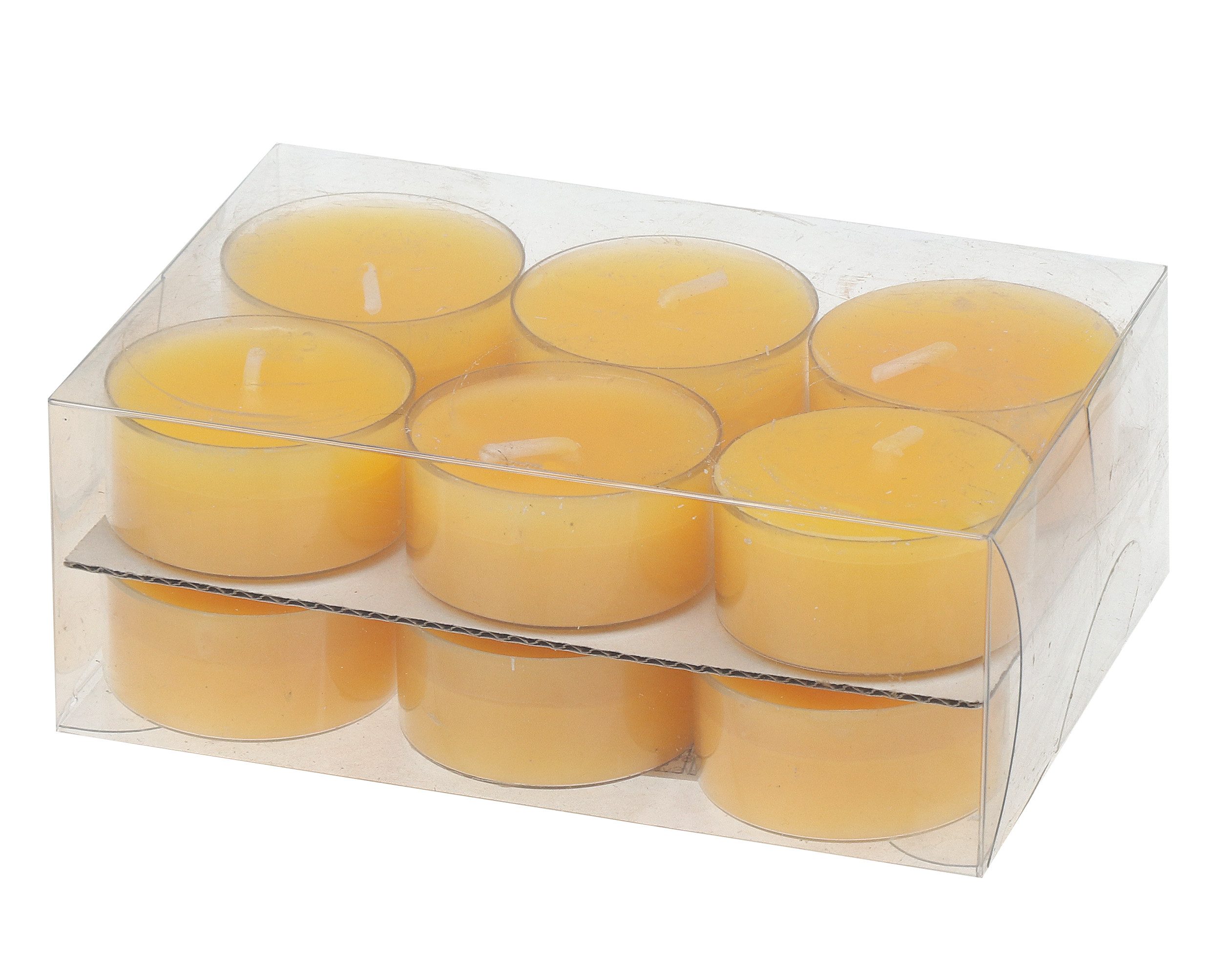 Steinhart Kerzen Teelicht Teelichter in Kunststoffhülle Gelb 18/38mm, 12er- günstig online kaufen