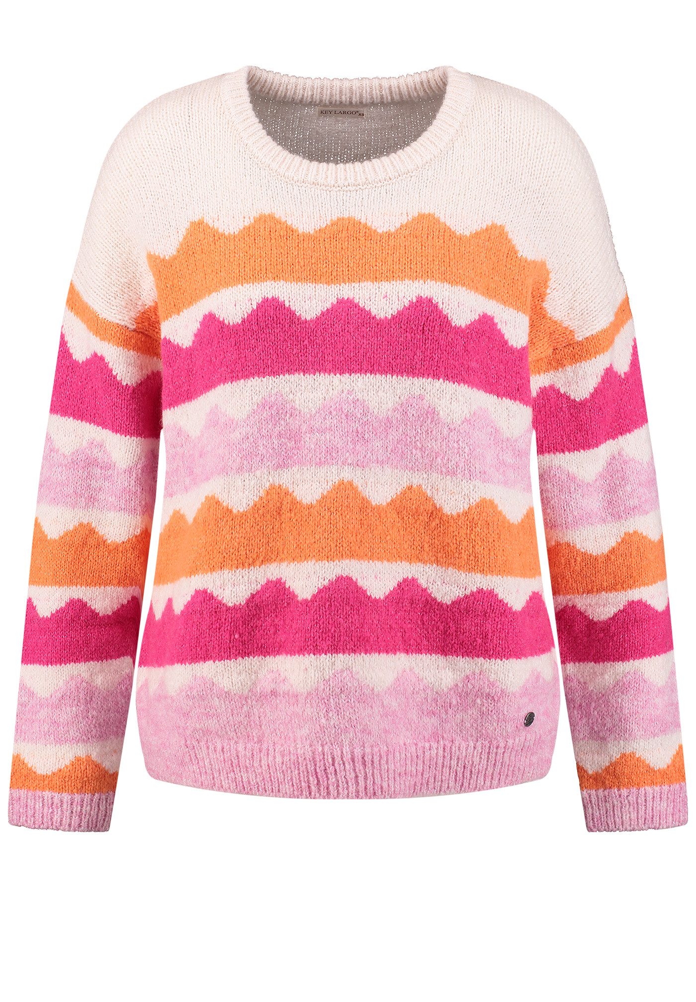 V-Ausschnitt-Pullover WKN WAVES round