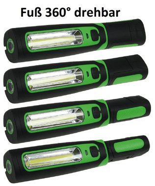 ChiliTec Arbeitsleuchte LED Stableuchte mit Akku "FlexiLED 300", Magnethalter, 3W, 270lm,IP44