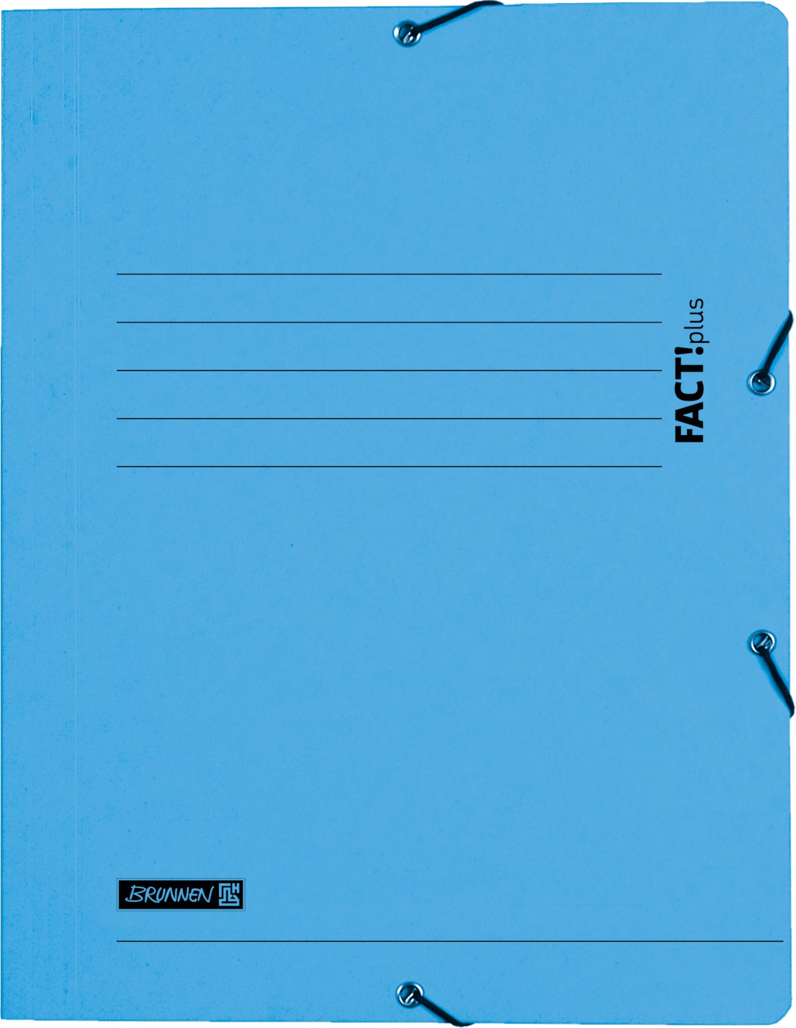 BRUNNEN Schulheft Premium Sammelmappe A4 mit Gummizug - Hellblau