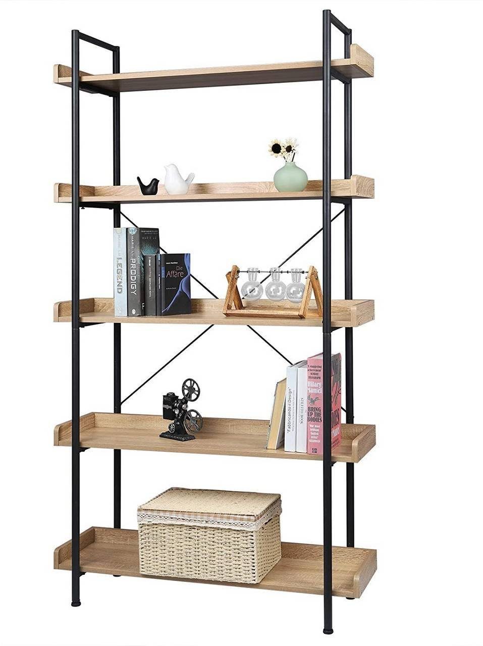 Woltu Bücherregal, 1-tlg., Standregal mit 5 günstig online kaufen