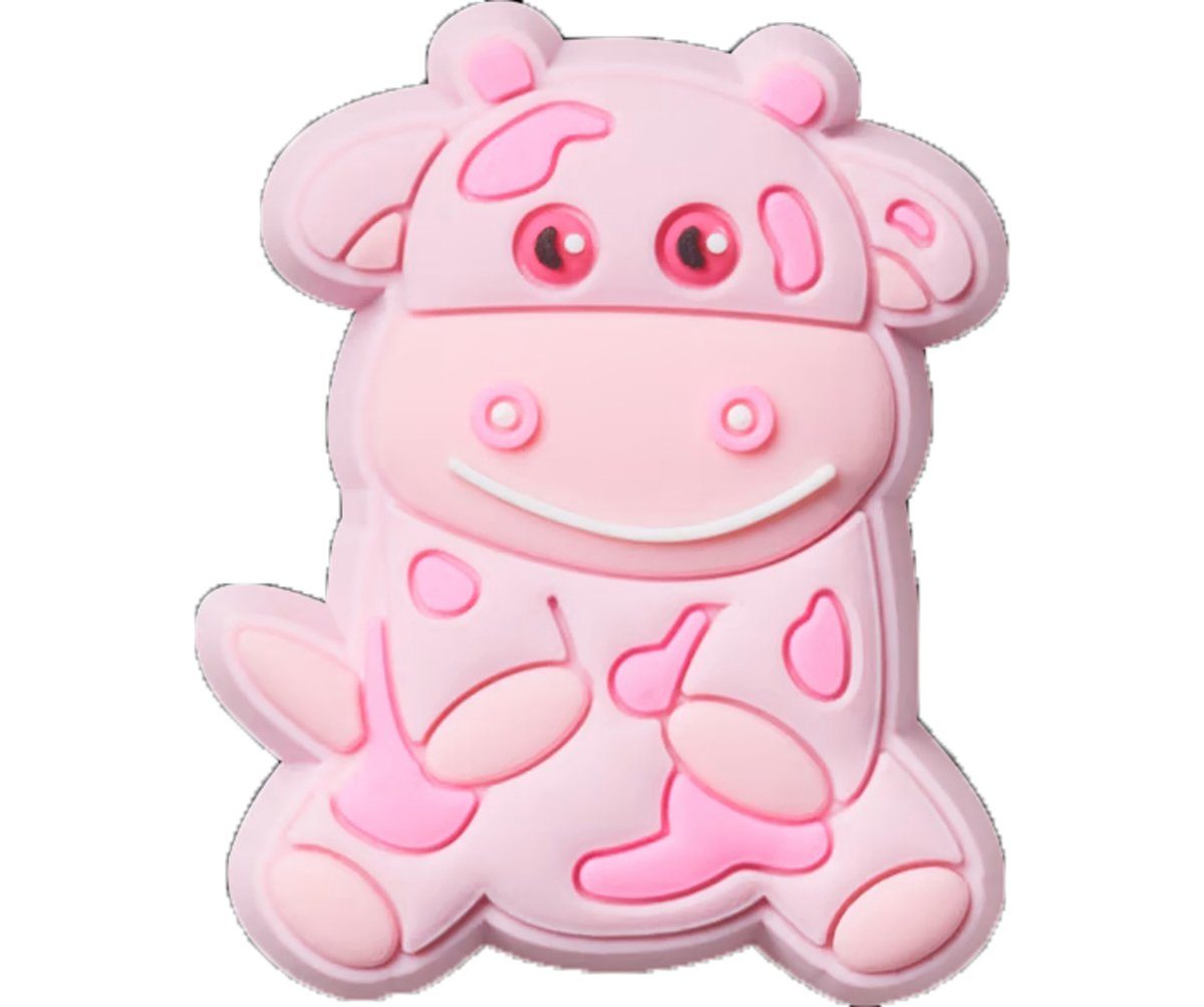 Crocs Schuhanstecker Jibbitz Charm 10009803 - (1-tlg) - Kuh Cow Pink Rosa 
