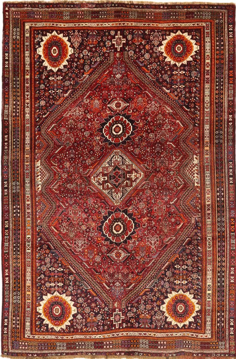 Orientteppich Ghashghai 208x310 Handgeknüpfter Orientteppich / Perserteppich, Nain Trading, rechteckig, Höhe: 12 mm