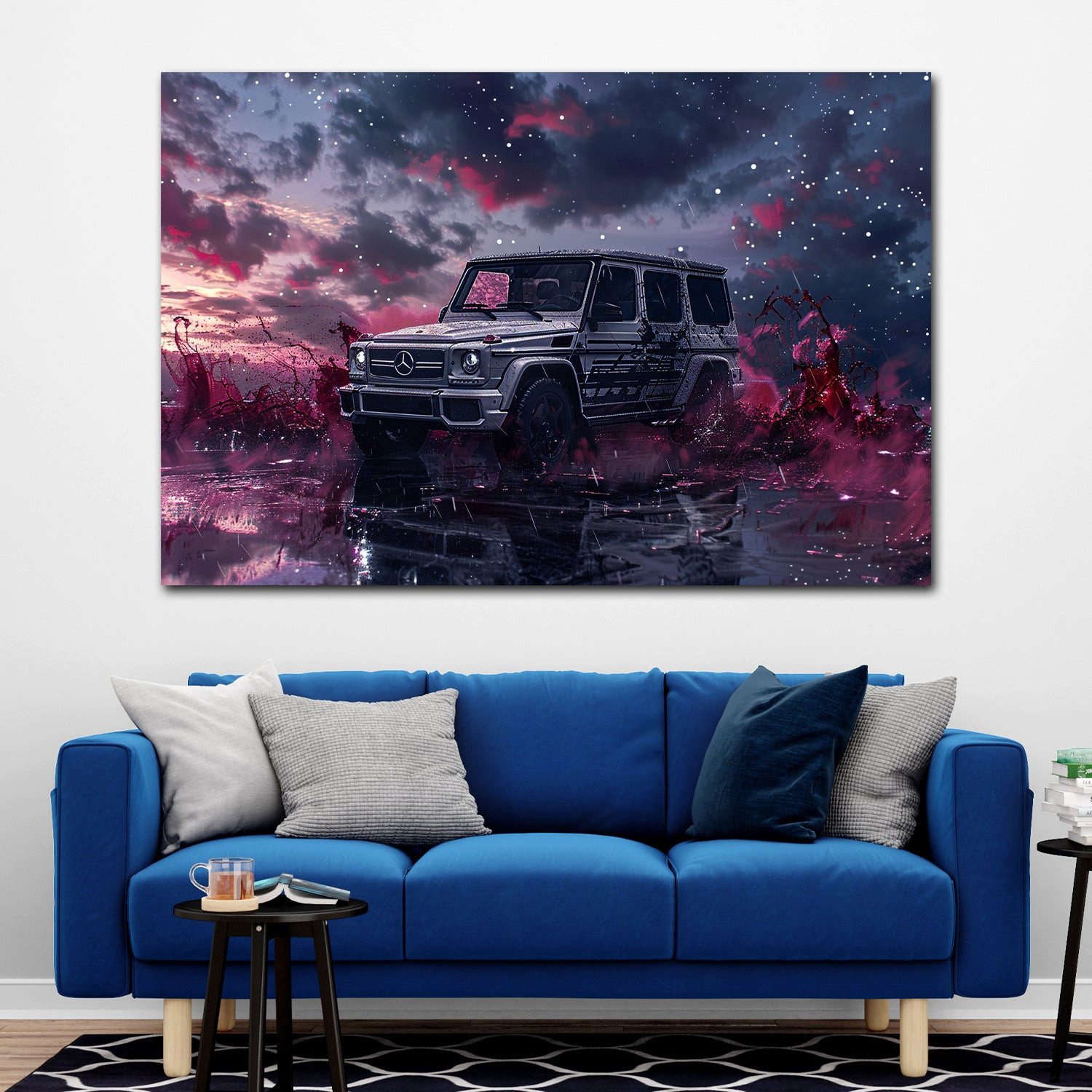 Artedinoi Leinwandbild Mercedes G-Klasse SUV Luxus Wandbild Leinwandbild Kunstdruck XL Wandde, Luxus-Geländewagen