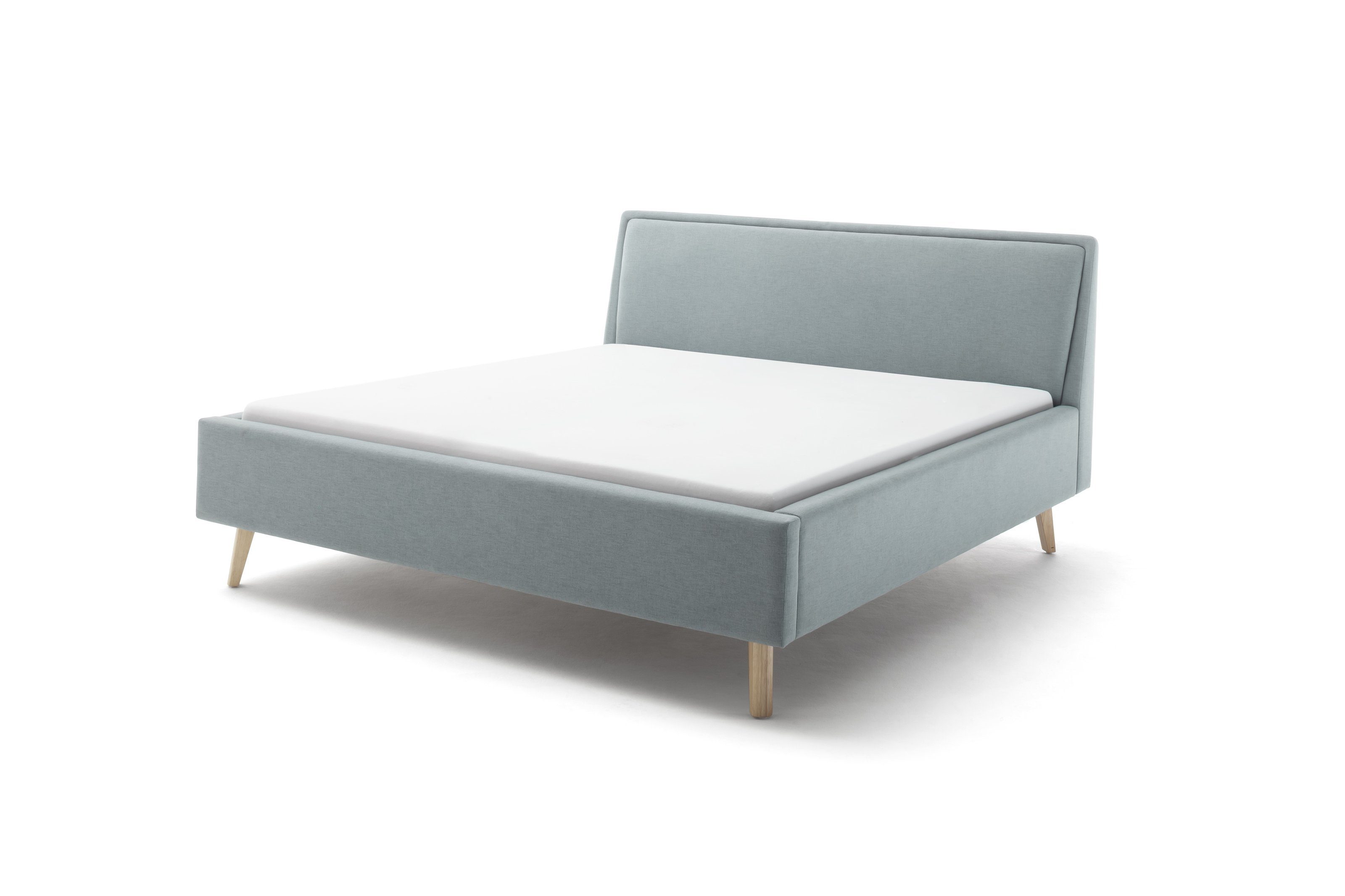 freiraum Polsterbett Frieda, Liegefläche 160x200cm, eisblau, Stellmaß: 176x105x224cm (BxHxT)
