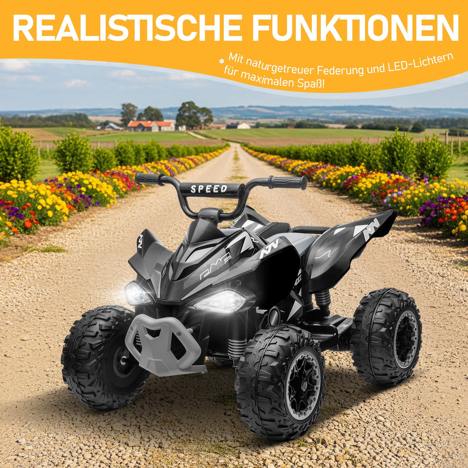 LALAHO Elektro-Kinderquad Kinder Quad Elektro, Elektro-Kinderquad, 12V, lan günstig online kaufen