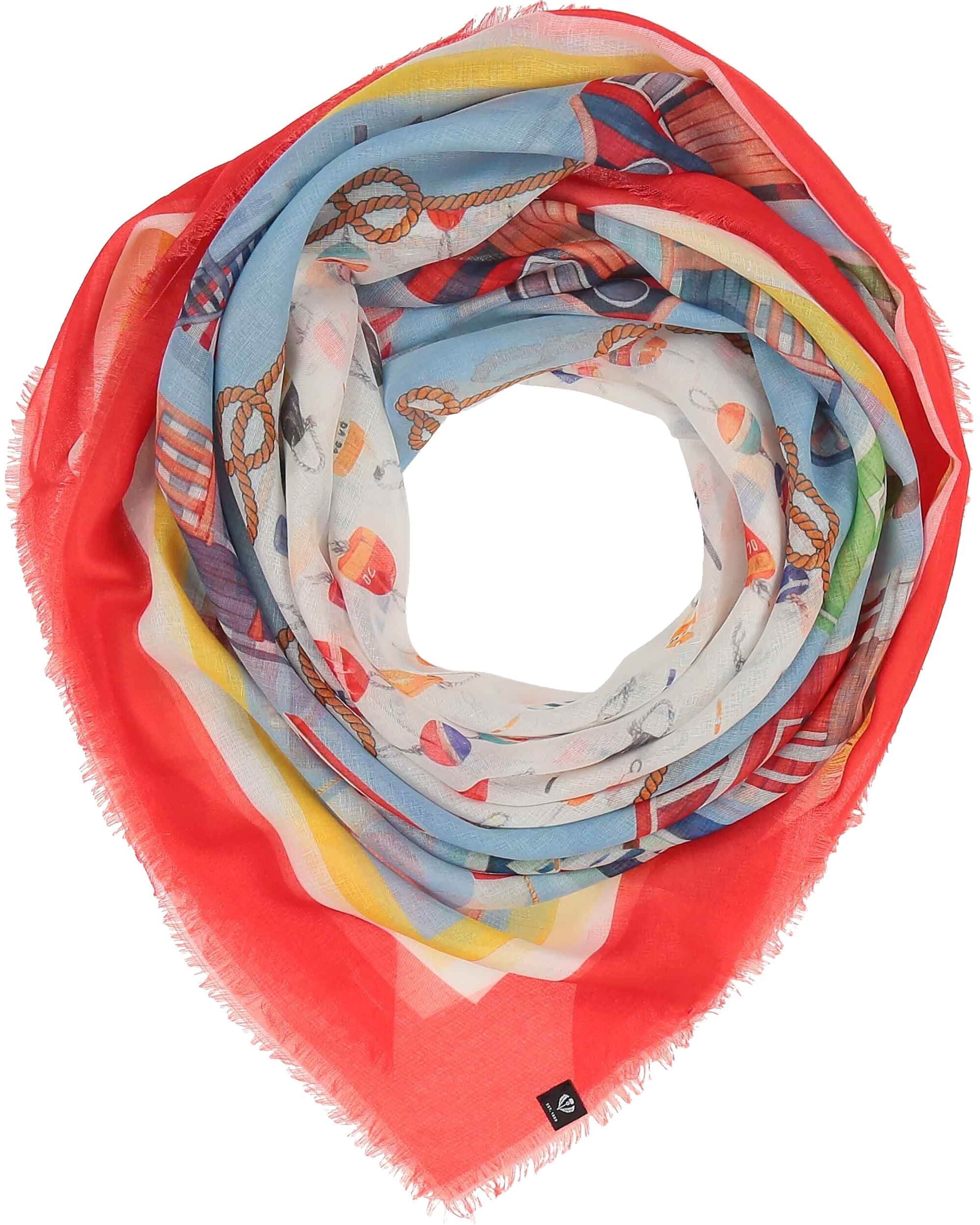 Fraas Modetuch Sustainability Edition - Tuch mit maritimem Strandhäuschen-Design, (keine)