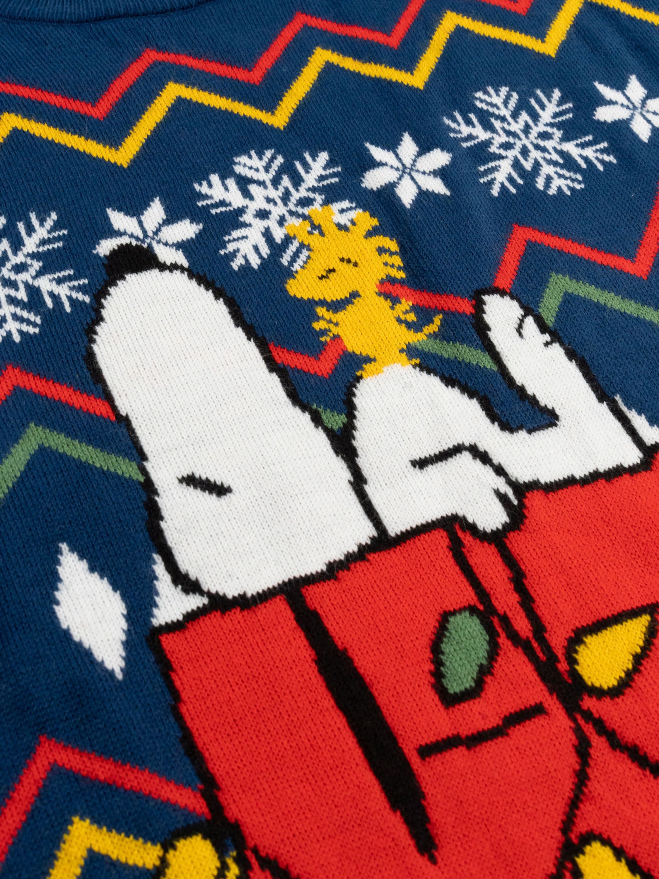 United Labels® Weihnachtspullover Peanuts Snoopy Winterpullover Winter Strick Pullover Ugly Sweater