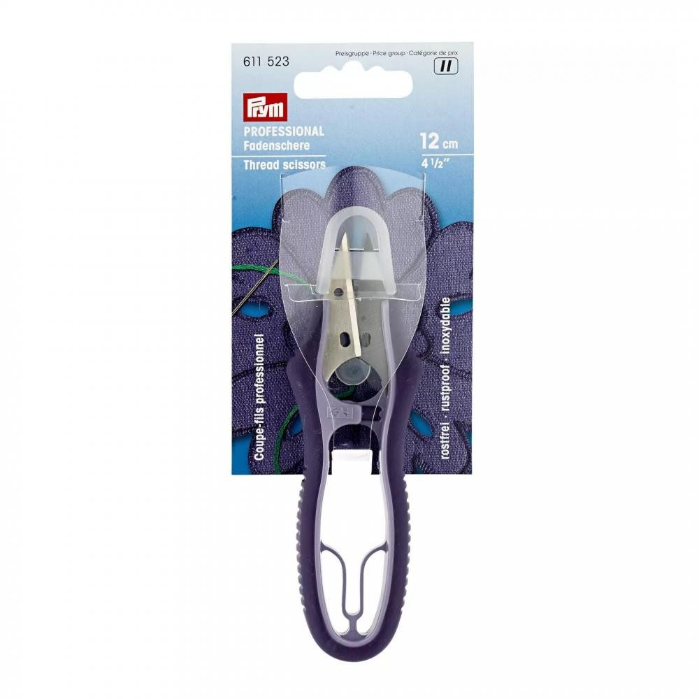 Prym Stoffscheren - Fadenschere PROFESSIONAL mit Softgriff und Schutzkappe