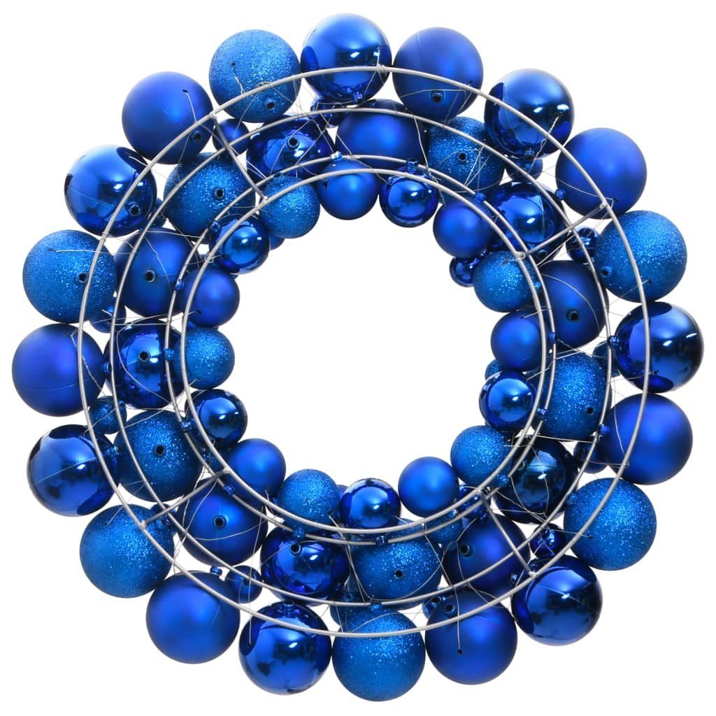 vidaXL Christbaumschmuck Weihnachtskranz (1-tlg) 45 Polystyrol cm Blau