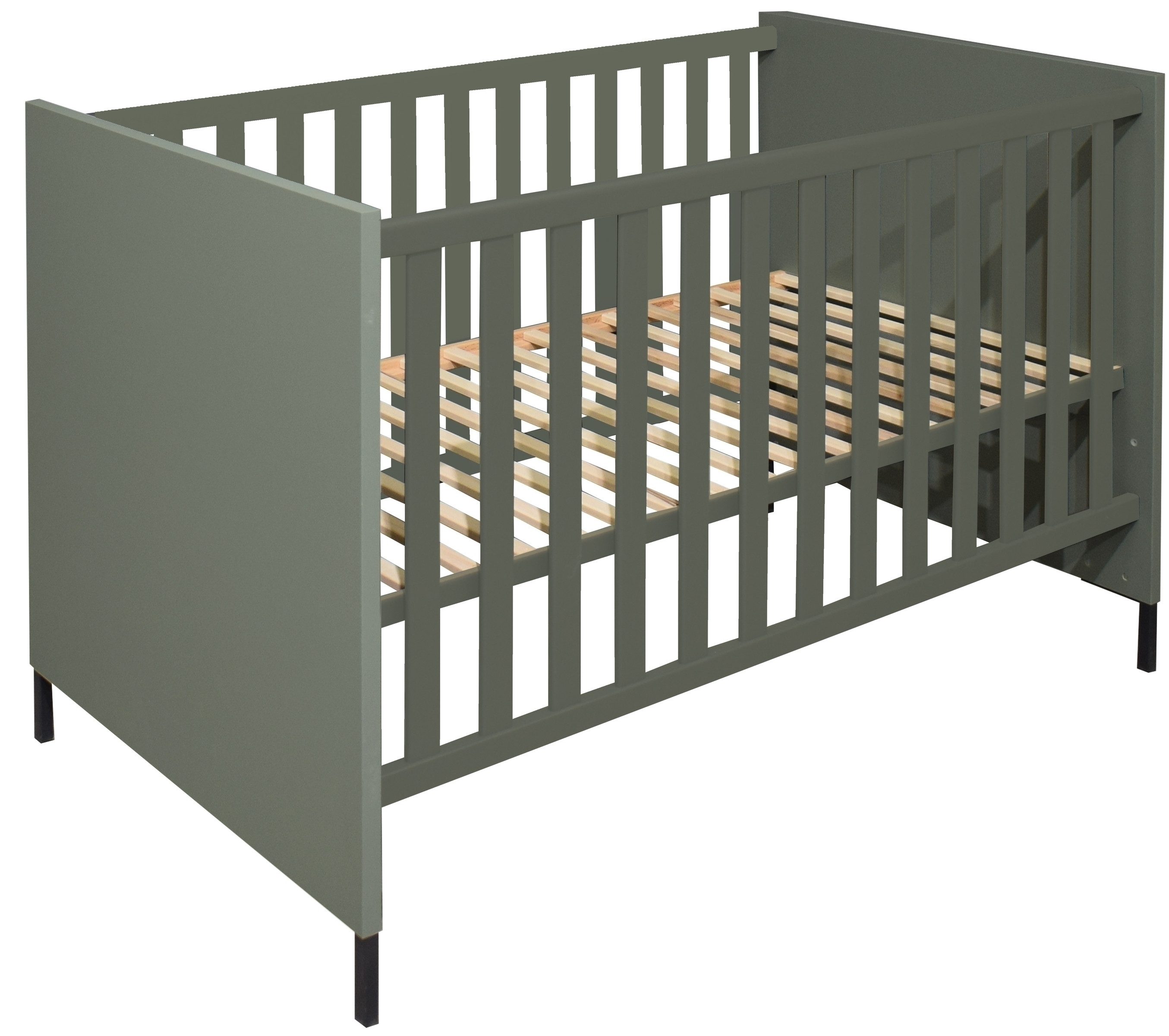 freiraum Babybett Ole, in pine green matt - 78x93x144cm (BxHxT)