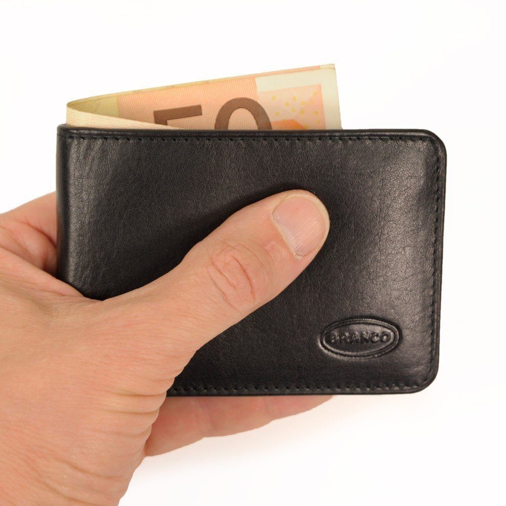 Mini Schwarz, aus Kleine Leder, / Branco Mini 12022 Geldbörse BRANCO Geldbörse Portemonnaie
