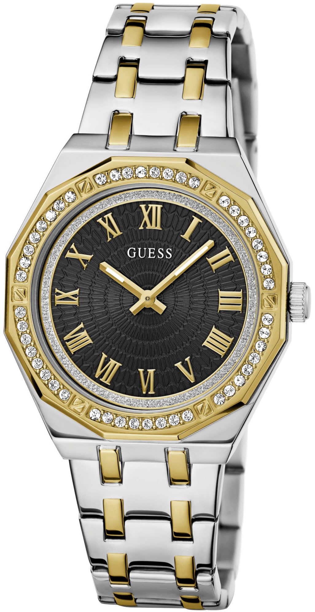 Guess Quarzuhr DESIRE GW0770L4, Armbanduhr, Damenuhr, Kristallsteine, Miner günstig online kaufen