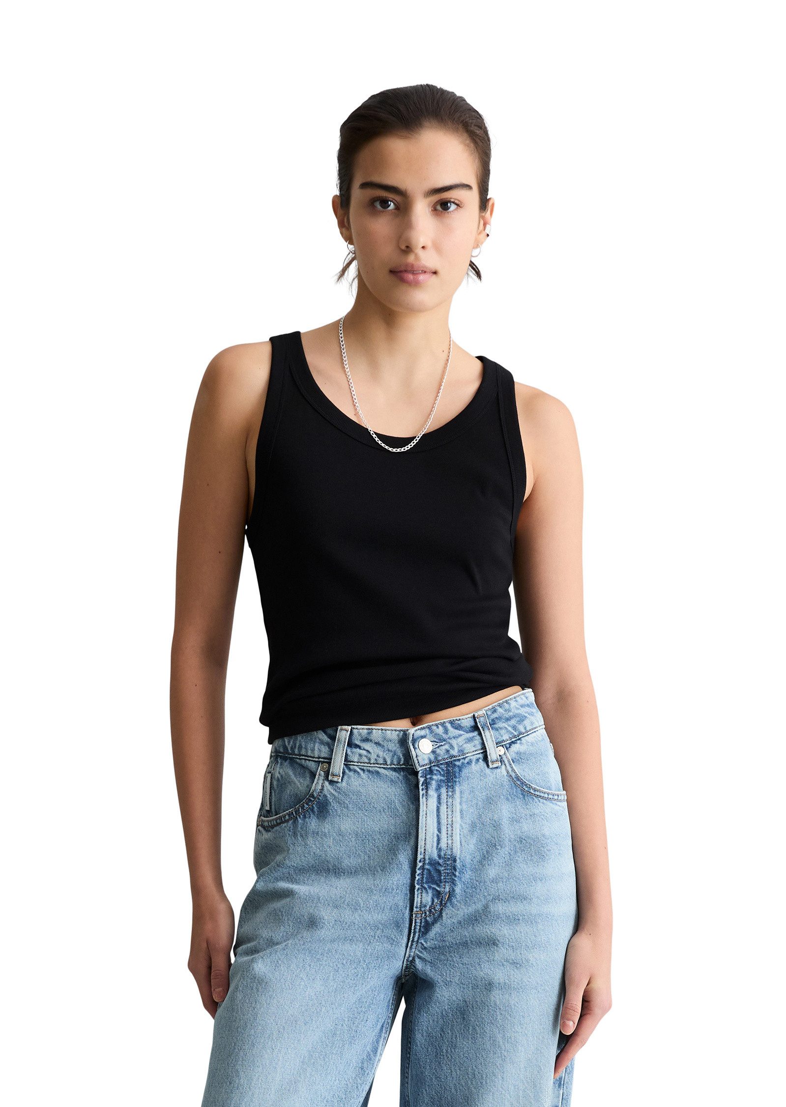 T-Shirt aus Bio-Baumwoll-Stretchjersey
