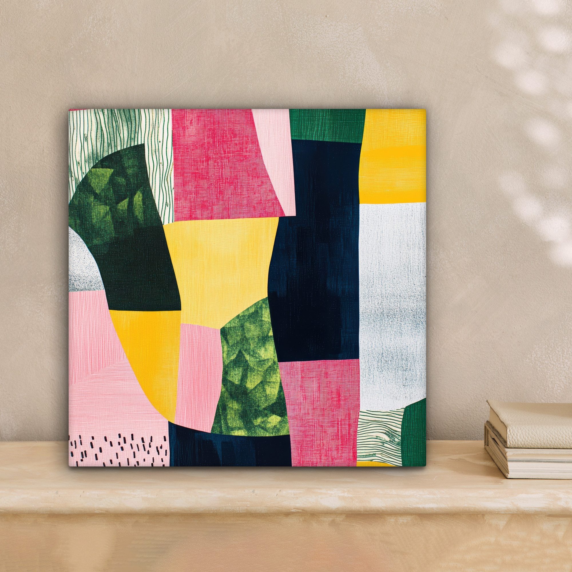 OneMillionCanvasses® Leinwandbild Abstrakt - Rosa - günstig online kaufen