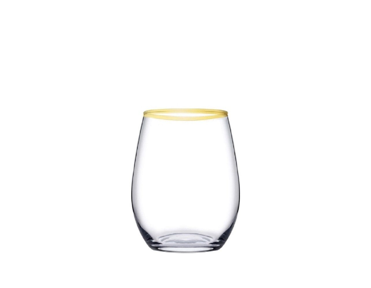 Pasabahce Weinglas AMBER GOLD 420725 Weinglas Glas Kurz 570 ml 6er Set, 6-tlg.