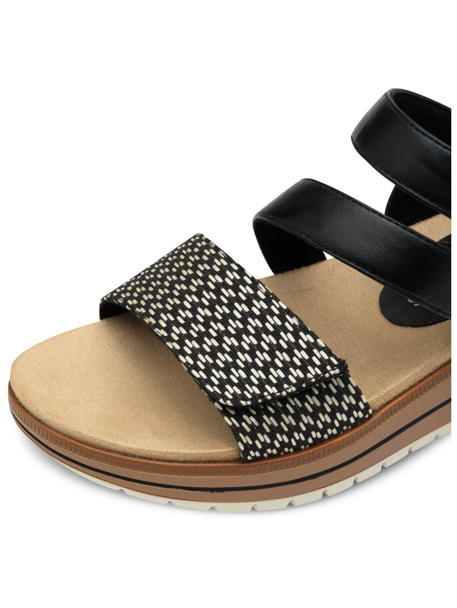 MARCO TOZZI Sandalen Lederimitat/Textil . Riemchensandalette