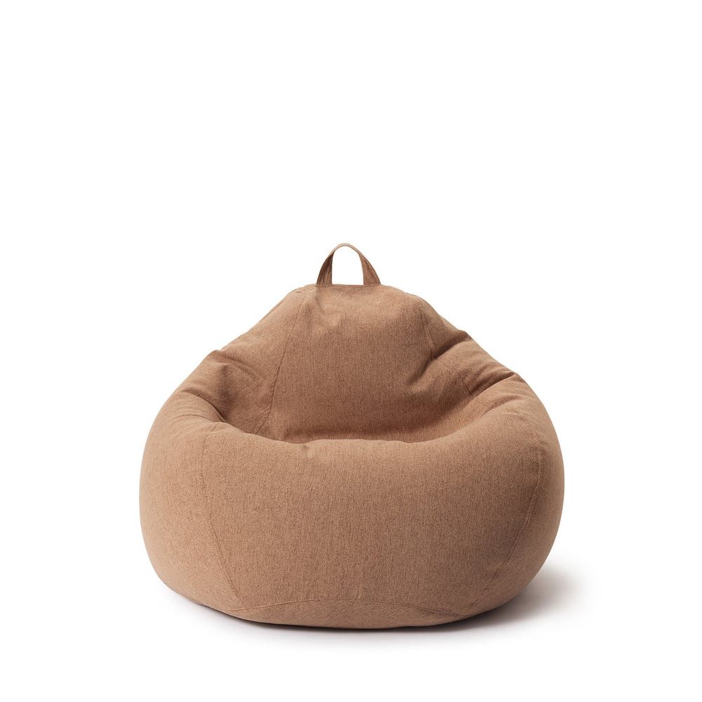 Lumaland Sitzsack Comfort Line, Indoor Beanbag 70x80x50cm mit anpassbaren EPS-Perlen, Weiches Bodenkissen für Kinder & Erwachsene, 120 L Volumen