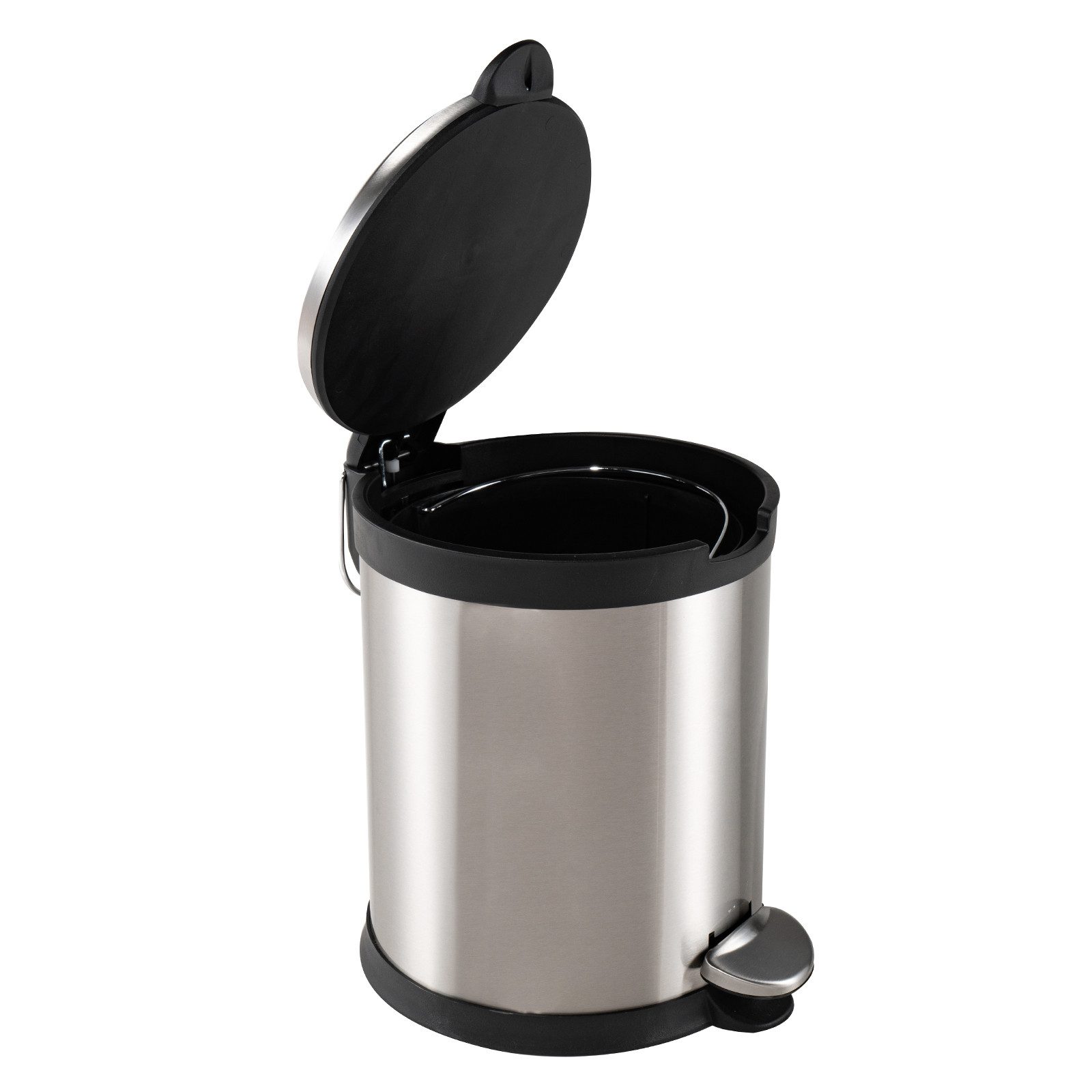HTI-Living Kosmetikeimer Treteimer Edelstahl Jannik 3 Liter, Mülleimer Kosmetikeimer mit Soft-Close-Deckel