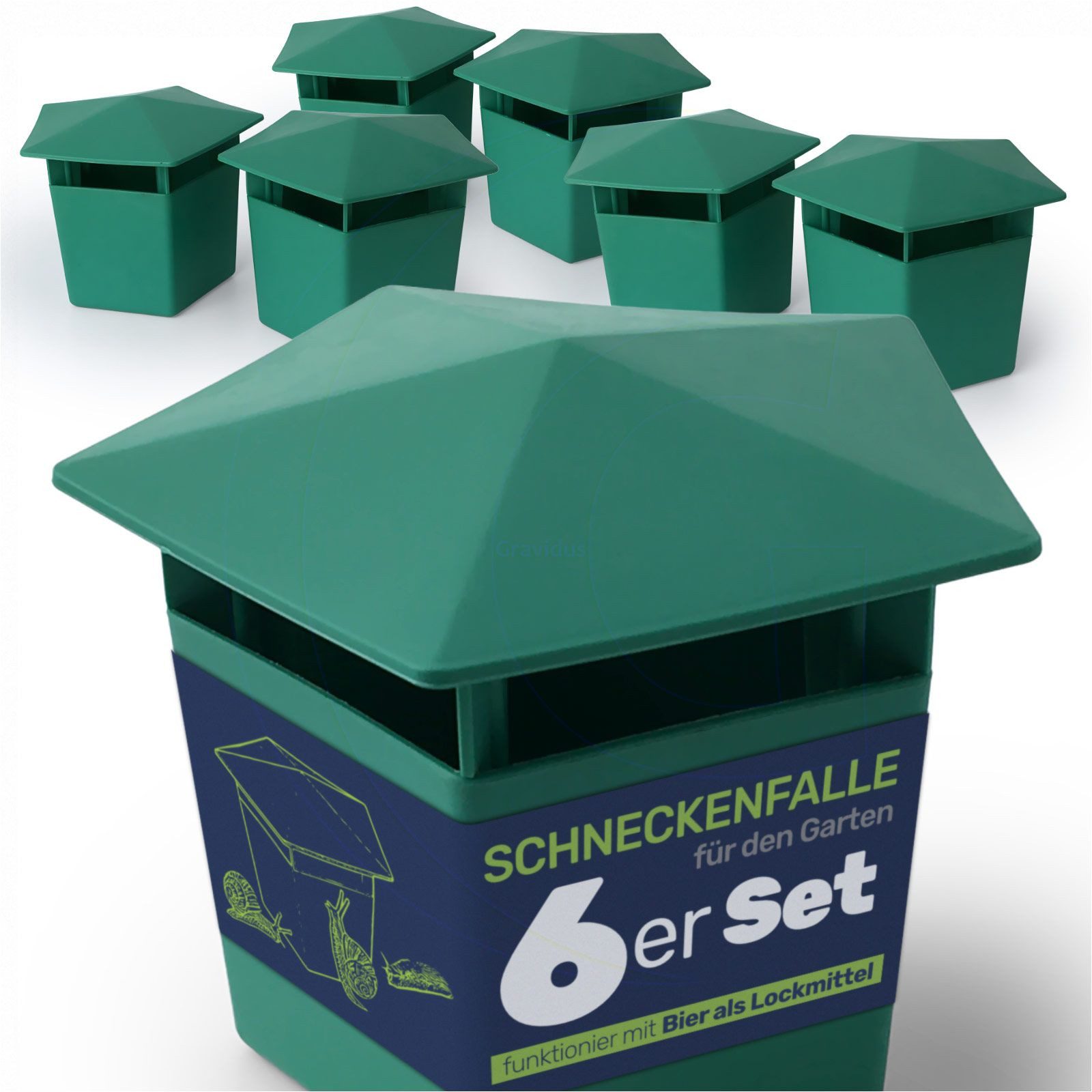 Lebendfalle Schneckenfalle Set Schneckenschutz Garten