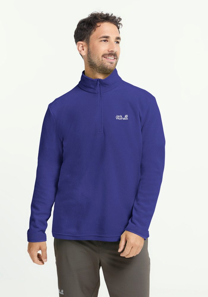 Jack Wolfskin Fleecepullover TAUNUS 100 HZ M mit Reißverschluss, wasserabweisend, windabweisend, atmungsaktiv