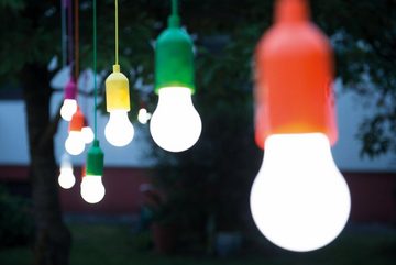 MediaShop LED Gartenleuchte HandyLUXcolors, LED fest integriert, Tageslichtweiß, kabellose LED Allzweckleuchte, 4er-Set