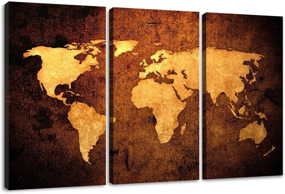 Visario Bild 3 er Set auf Leinwand von Visario fertig gerahmt 150 x 90 cm, 1162