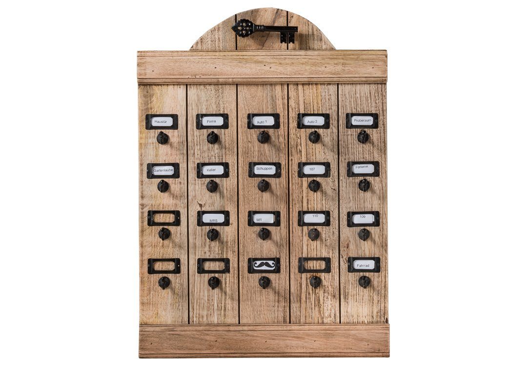 More2Home Schlüsselkasten Schlüsselbrett KEY, recyceltes Holz, 50 cm breit