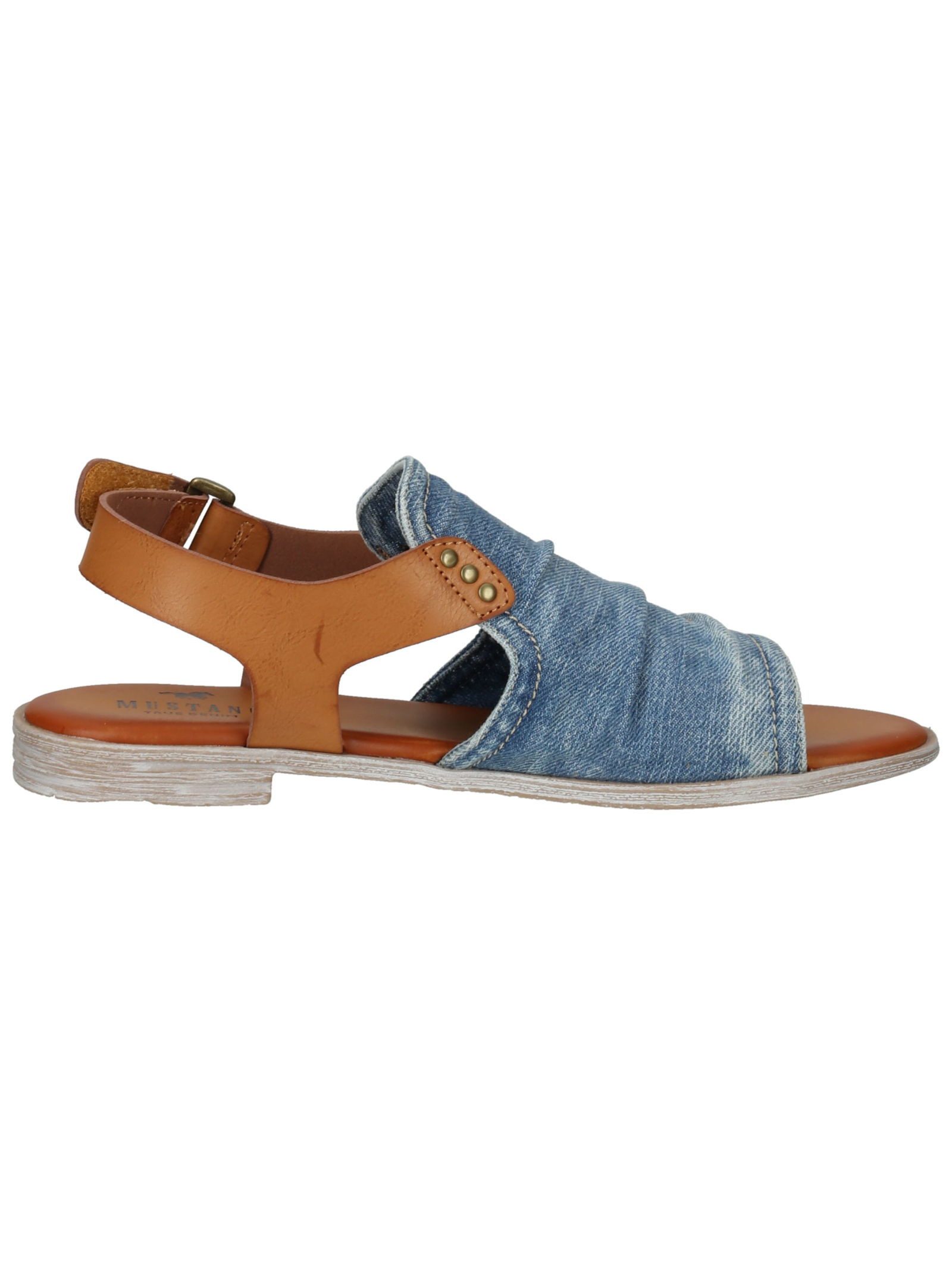 MUSTANG Sandalen Lederimitat/Textil . Riemchensandalette
