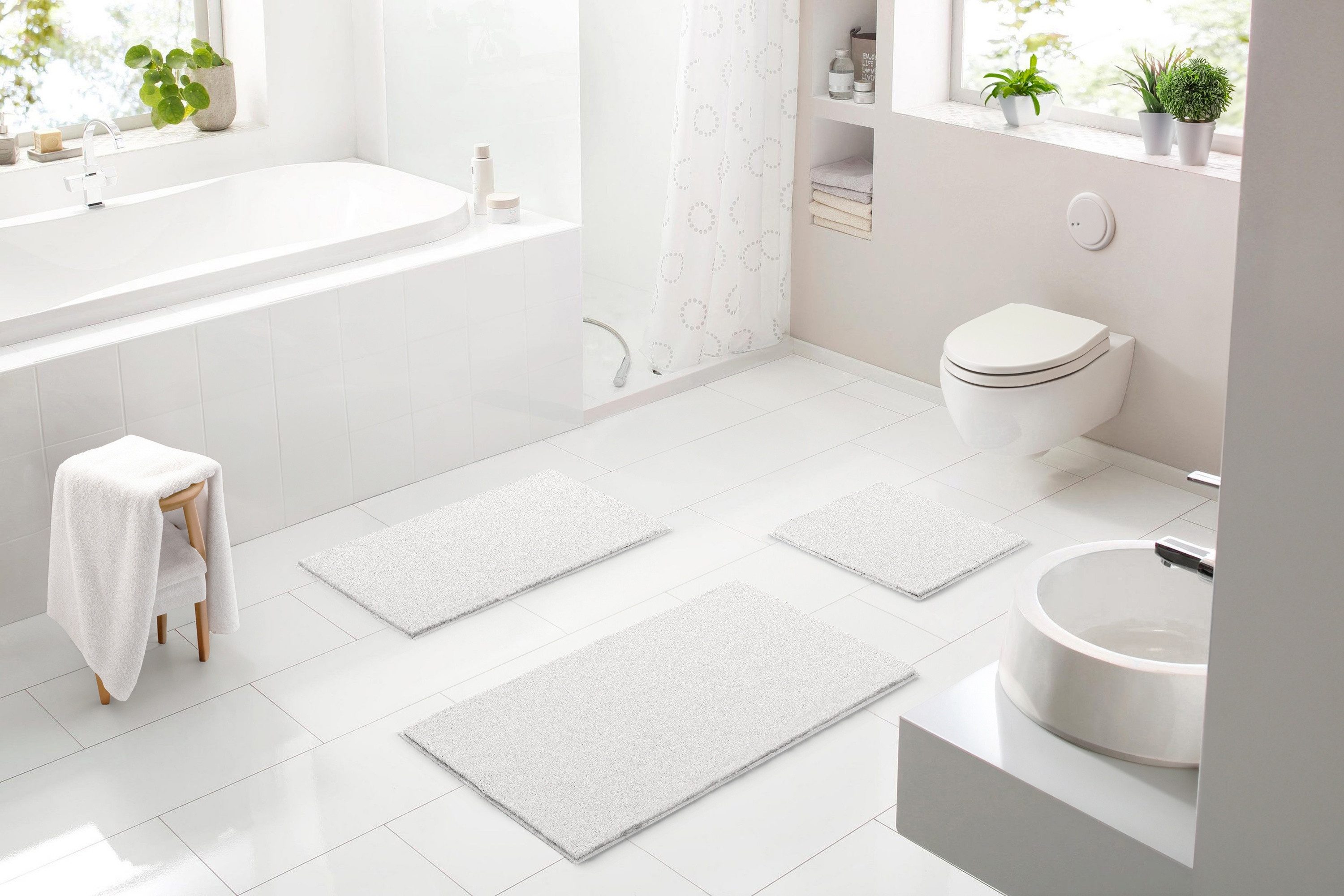 Linea Due Badematte Roman, Höhe 18 günstig online kaufen