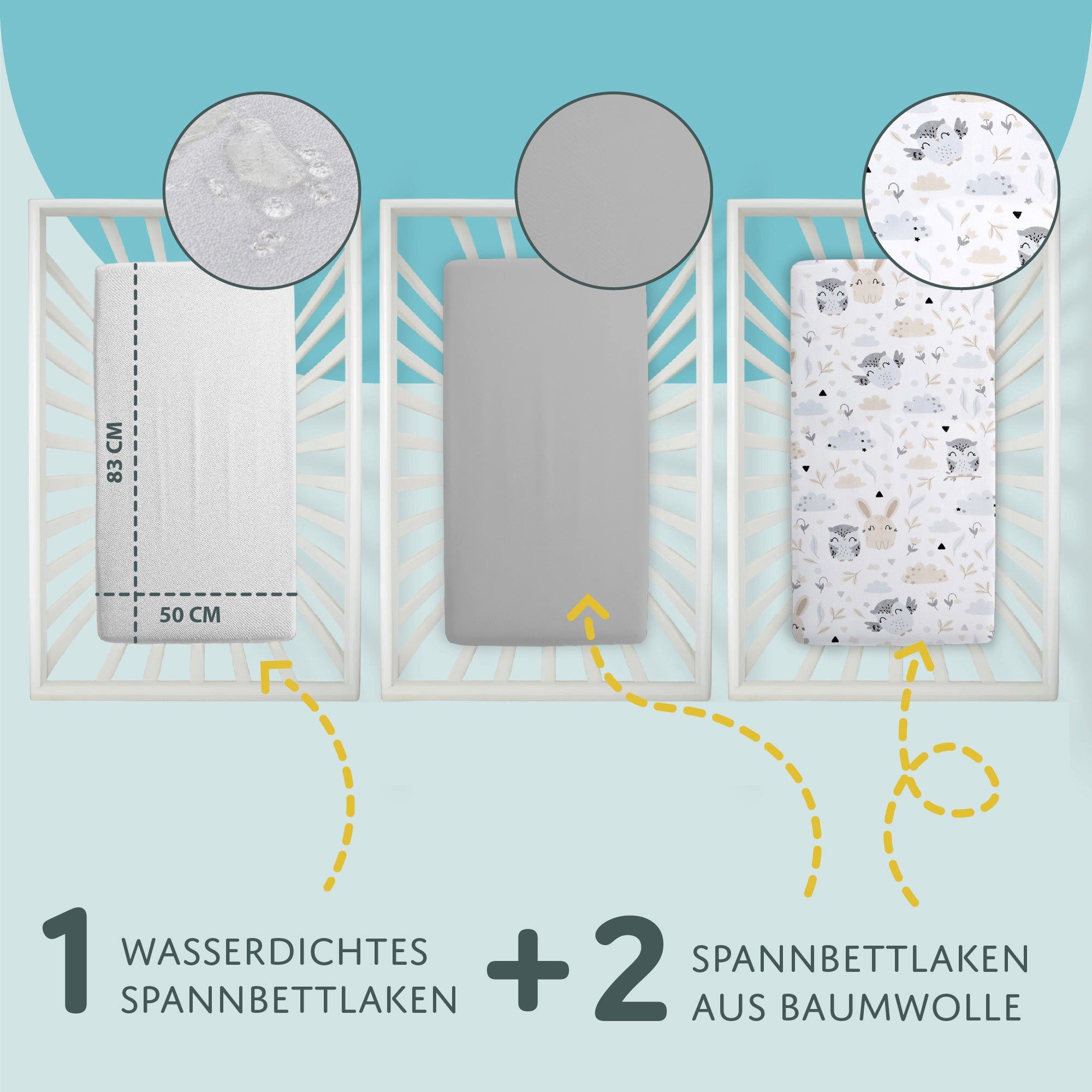 Totsy Baby Spannbettlaken Spannbettlaken Kinderwagen Stubenwagen günstig online kaufen