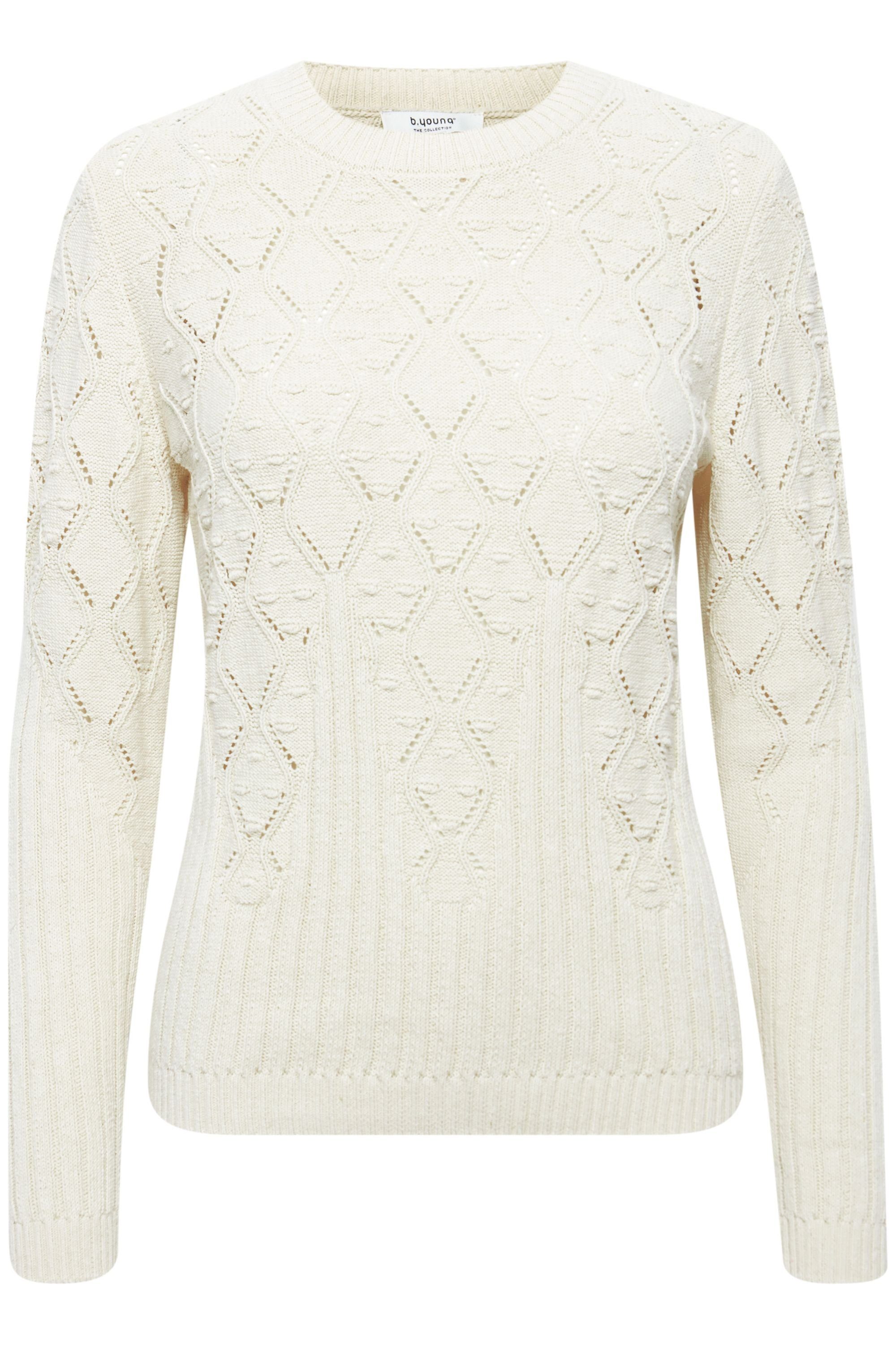 b.young Strickpullover BYOLGI JUMPER 3 - 20812262 Off White (114800)