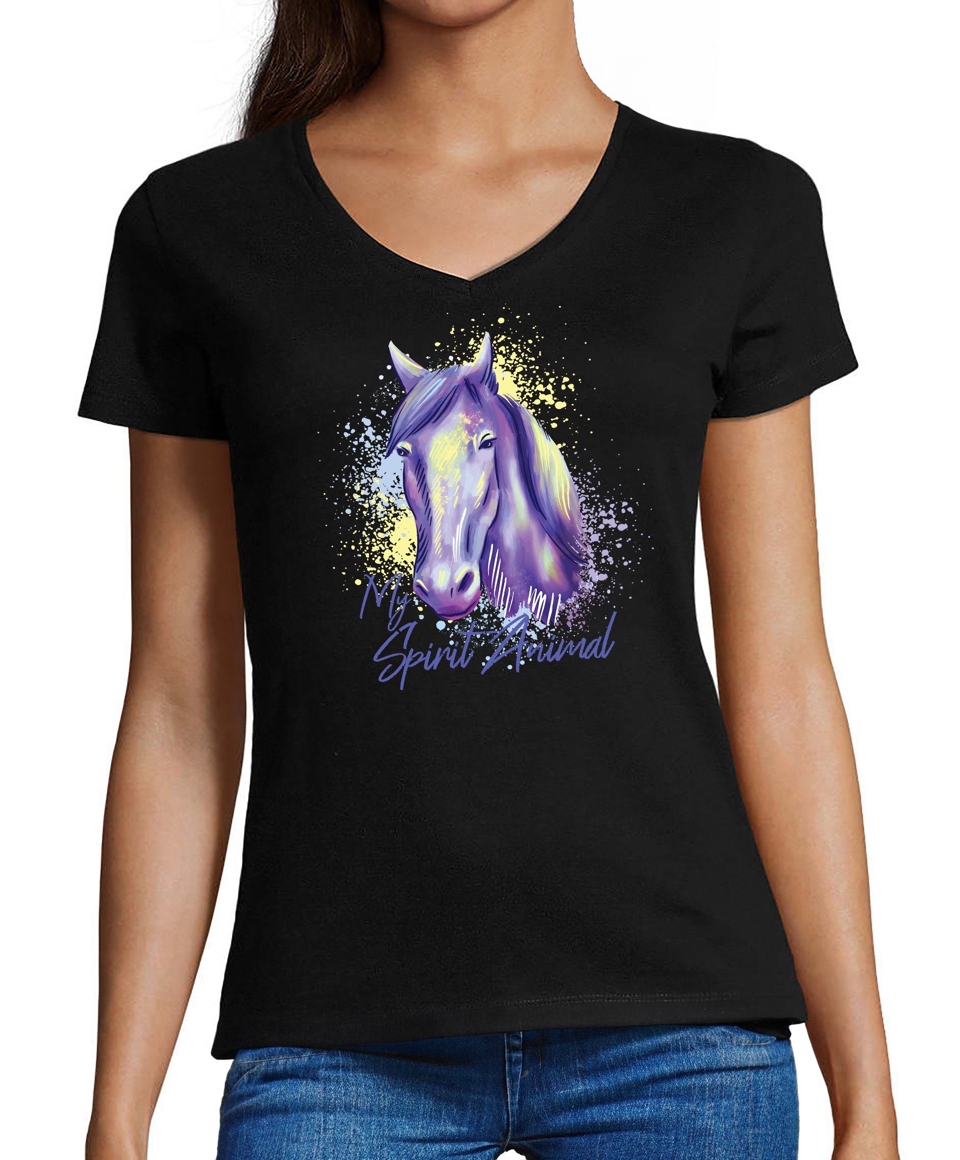 T-Shirt Damen Pferde Shirt