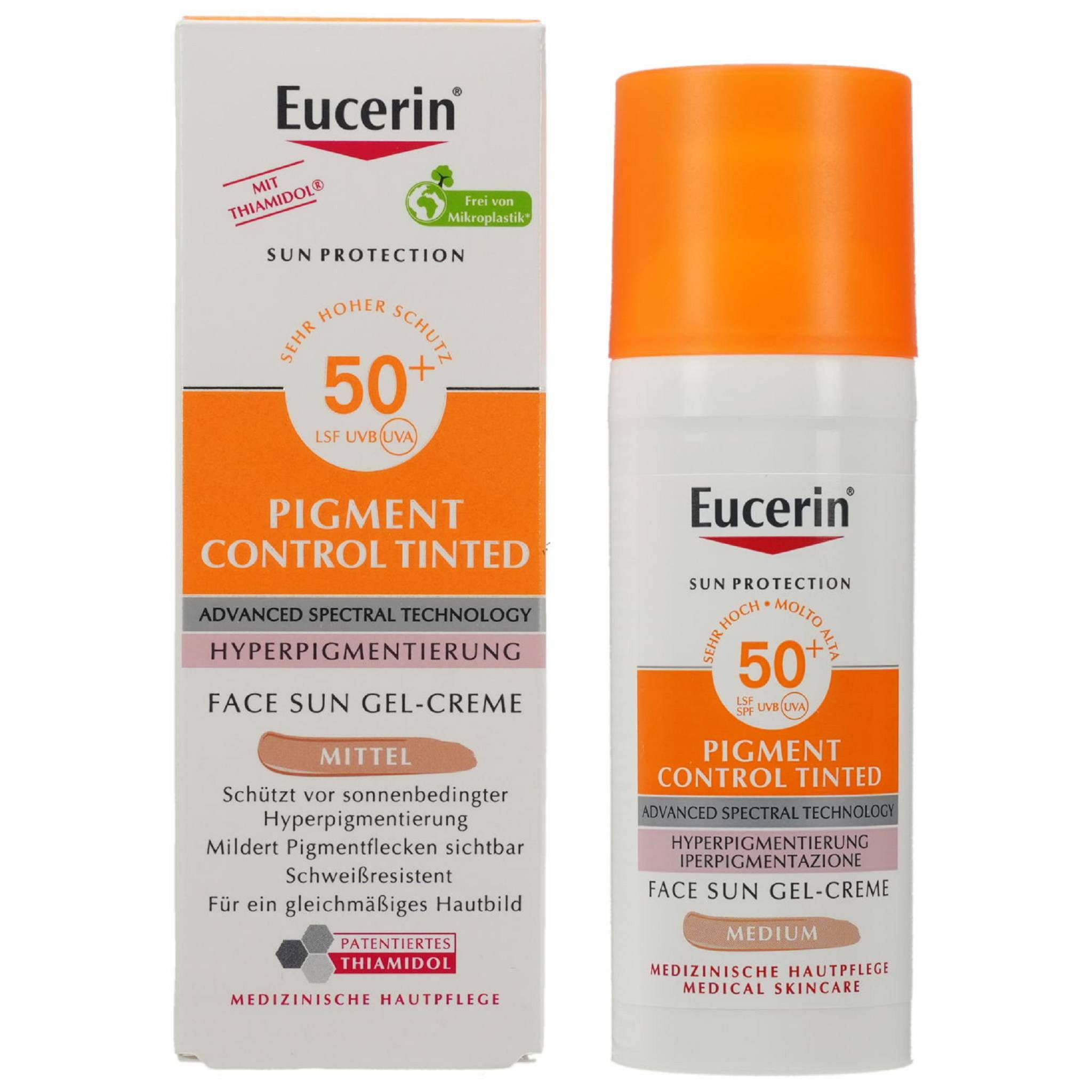 Eucerin Sonnenschutzcreme EUCERIN Sun Fluid Pigment Control mittel LSF 50+ 50ml PZN 17553565