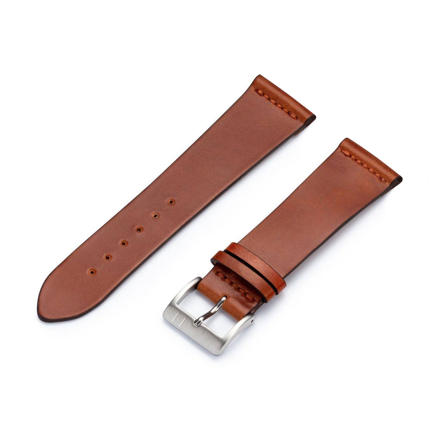 Uhrenarmband Uhrenarmband EPPENDORF (Shell Cordovan); silberne Schließe