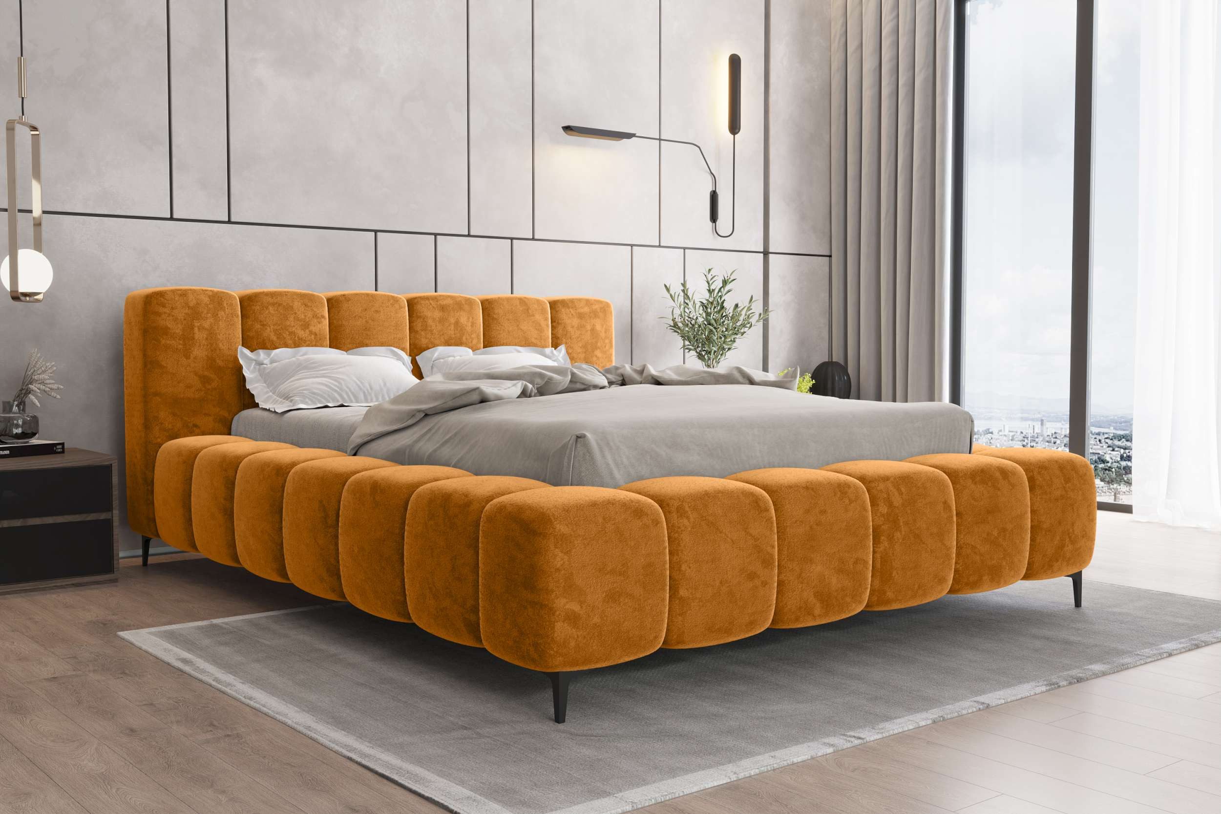 99rooms Polsterbett Cozy (Schlafzimmerbett, Bett), 140/160/180x200 günstig online kaufen