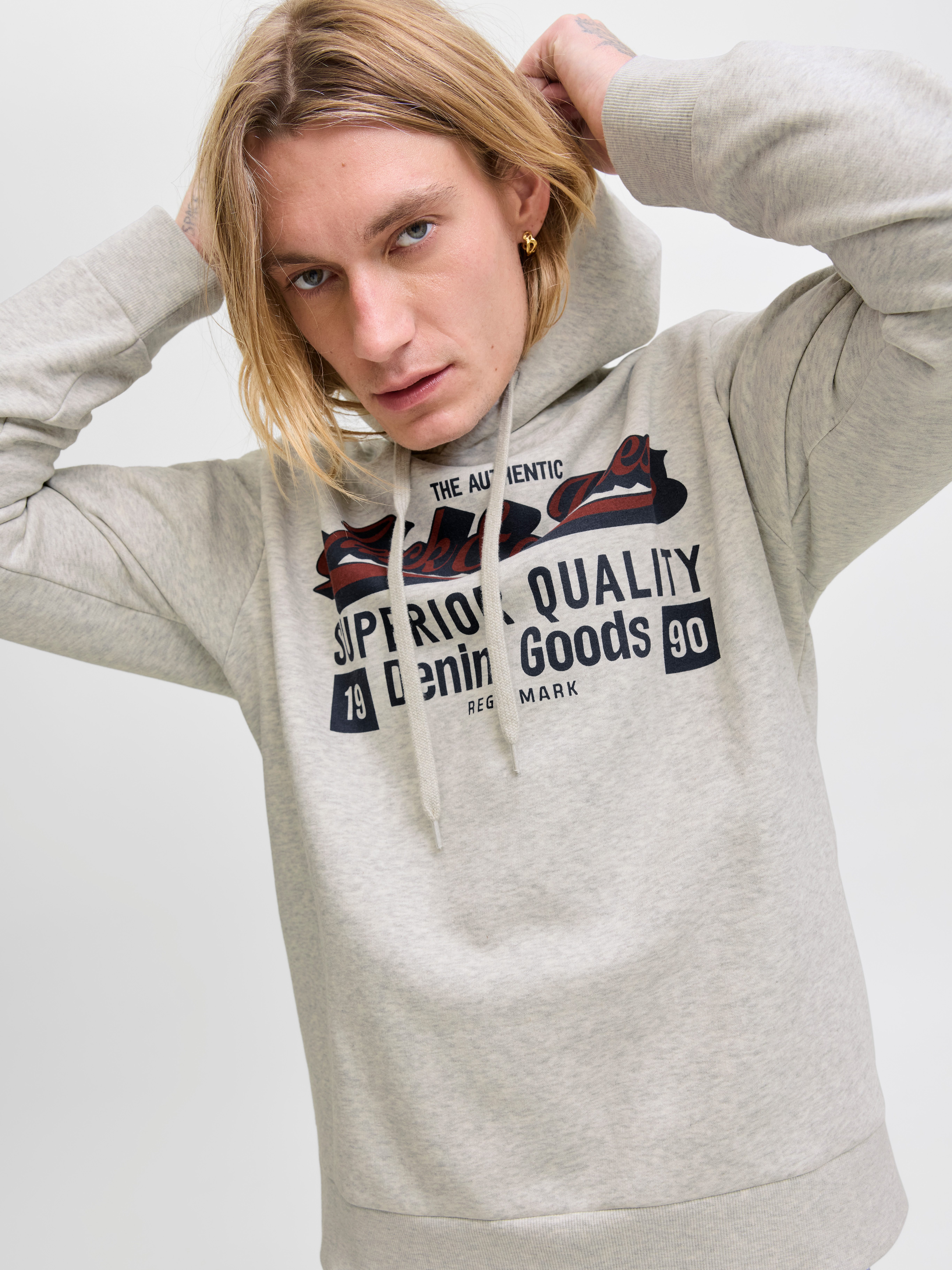 Jack & Jones Kapuzensweatshirt JJELOGO SWEAT HOOD 2 COL 25/26 NOOS mit styl günstig online kaufen