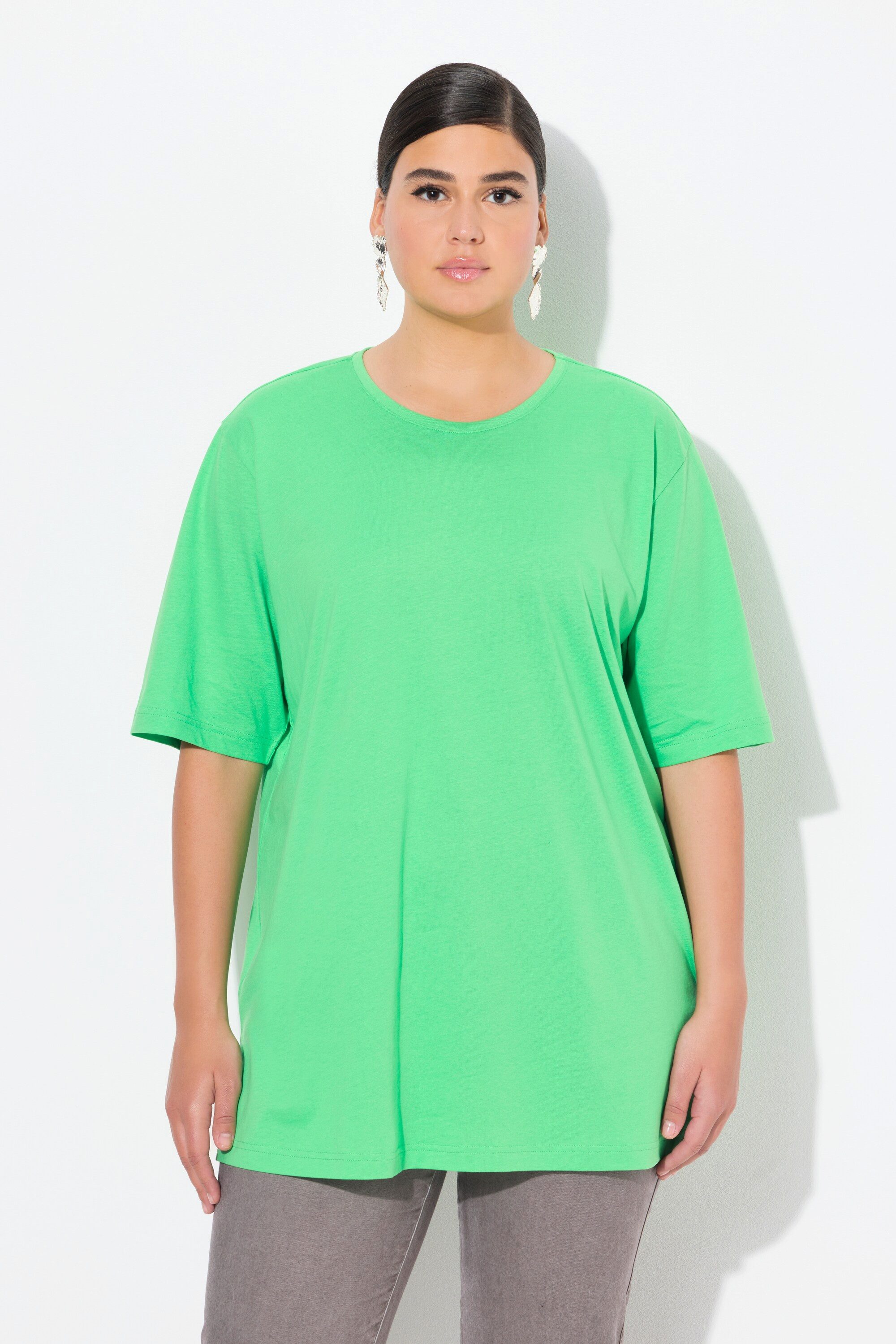 Ulla Popken T-Shirt T-Shirt Rundhalsausschnitt Relaxed günstig online kaufen