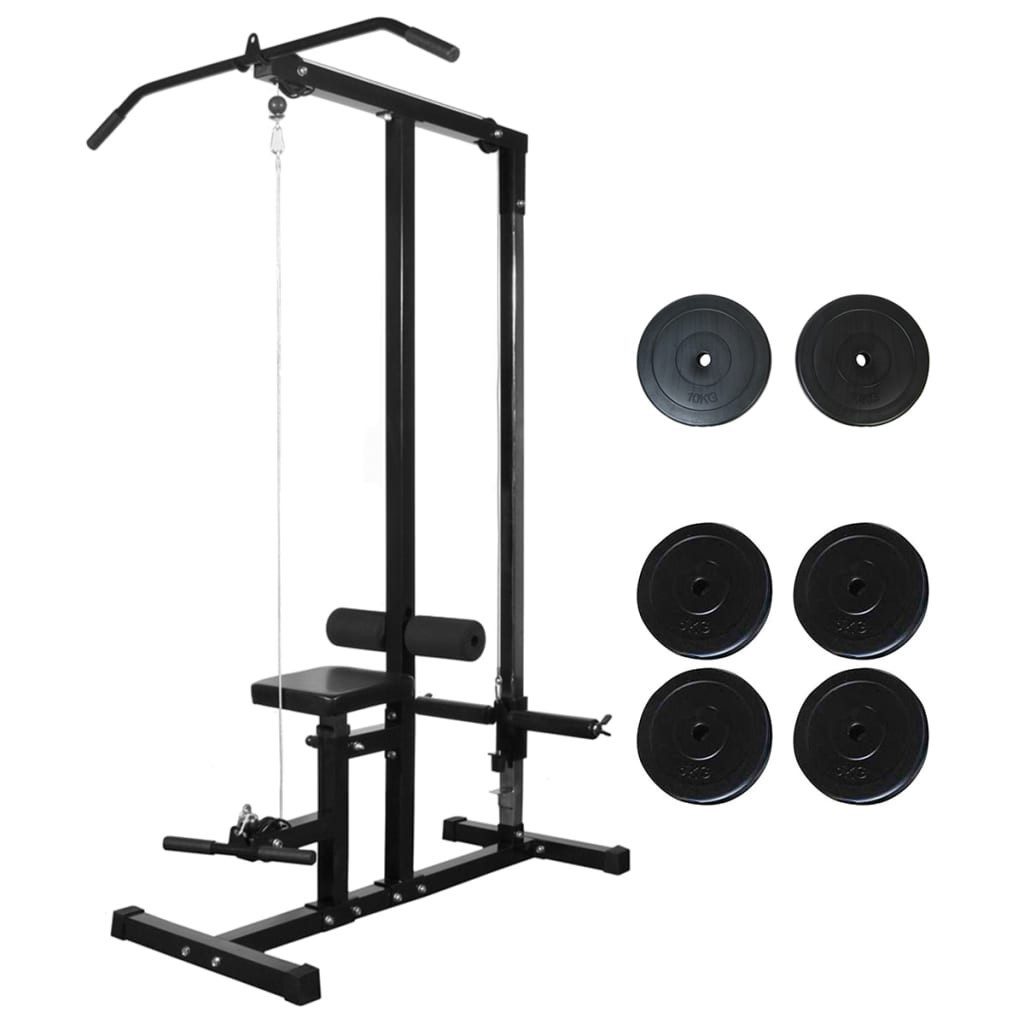 Gewichteplatten Fitnessstation mit Gewichtsscheiben 40 kg