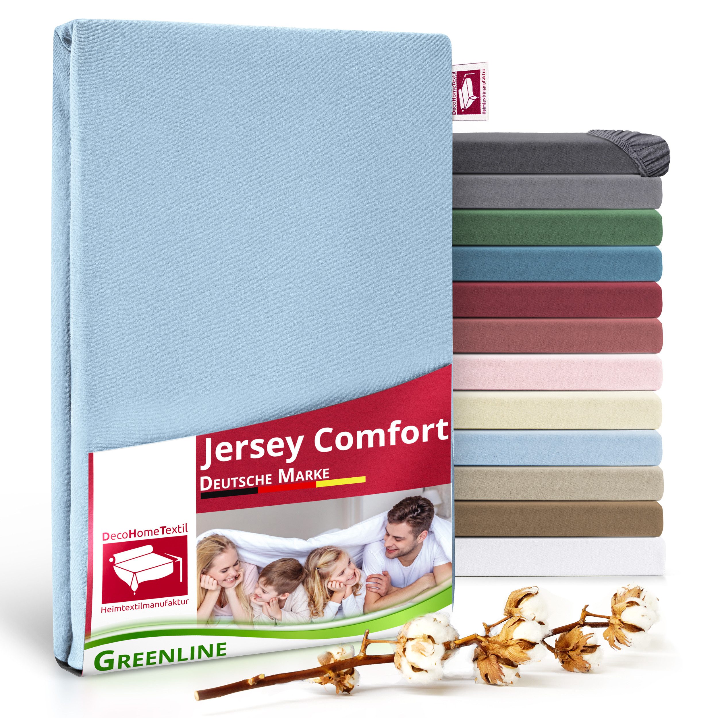DecoHomeTextil Heimtextilmanufaktur Spannbettlaken Greenline Spannbettlaken günstig online kaufen