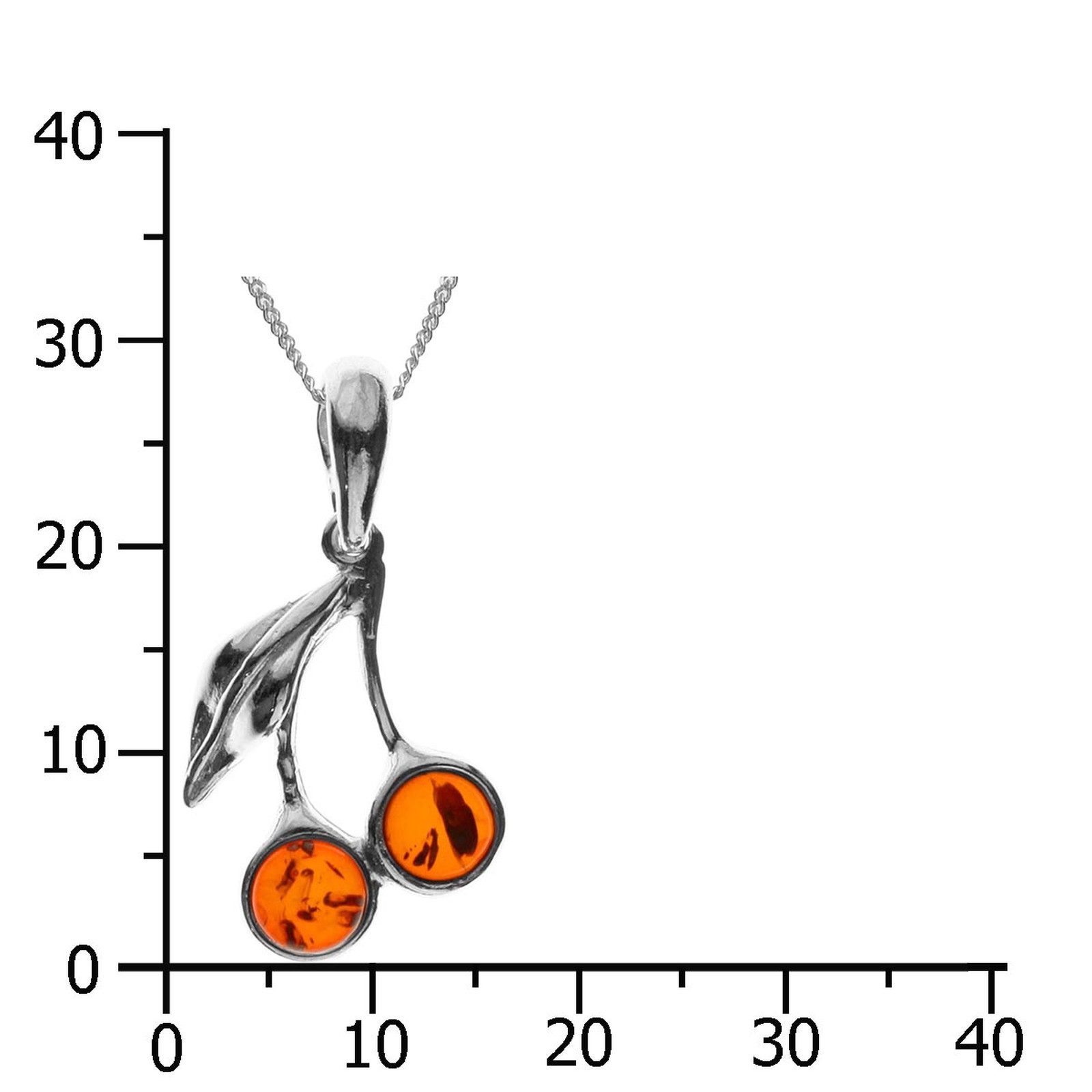 OSTSEE-SCHMUCK Kette mit Anhänger Ostsee-Schmuck Kette mit Anhänger Kirsche günstig online kaufen