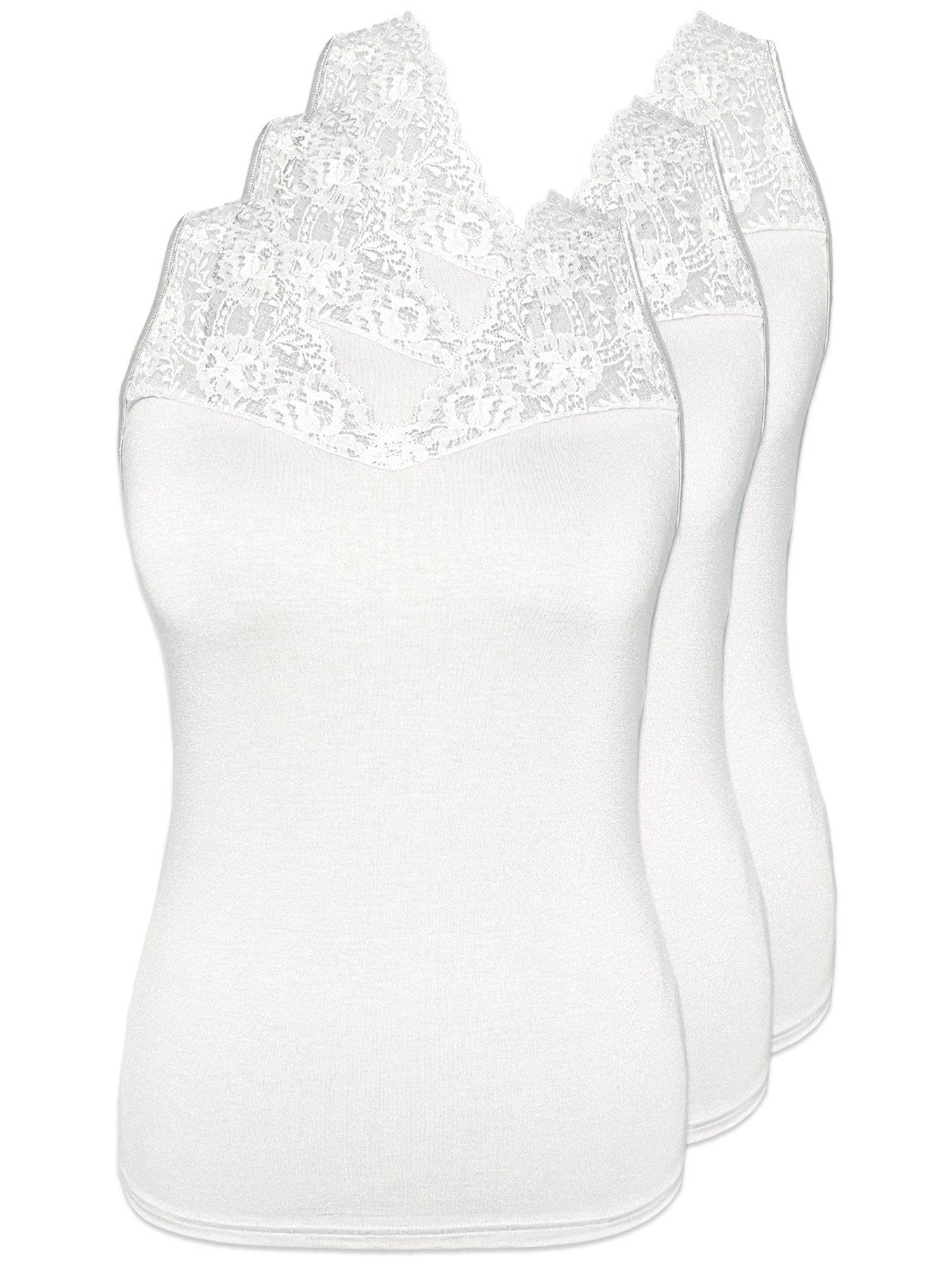 Achselhemd 3er Pack Damen Achseltop Temptation