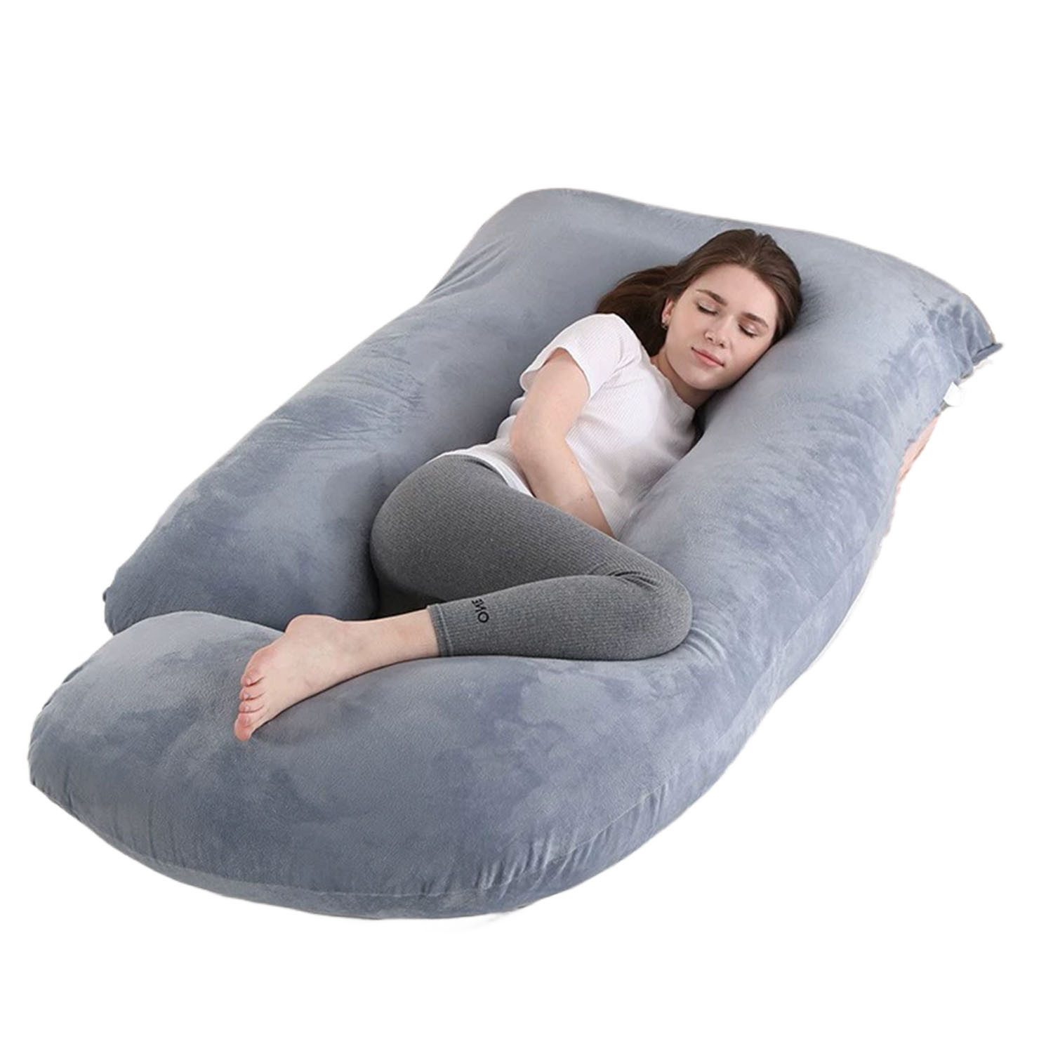 SURFOU Stillkissen Schwangerschaftskissen J-Form Ganzkörperkissen Schlafen günstig online kaufen