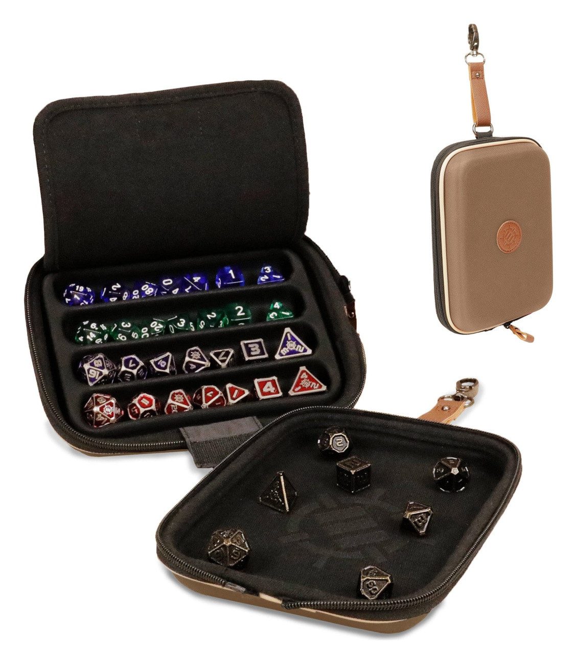 ENHANCE Spiel Enhance Brettspiel Würfeltasche Designer Edition Beige